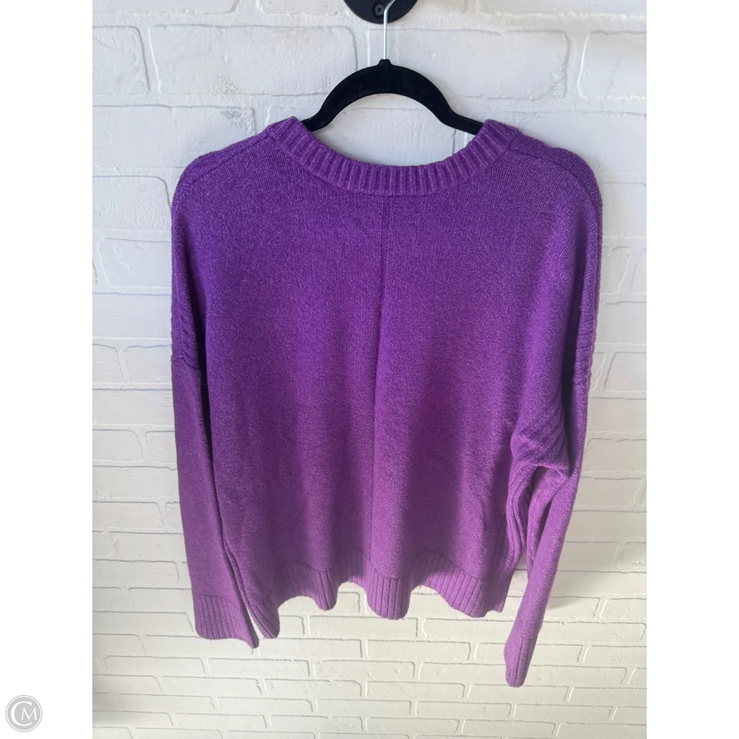 Sweater By Loft In Purple, Size: Xxl