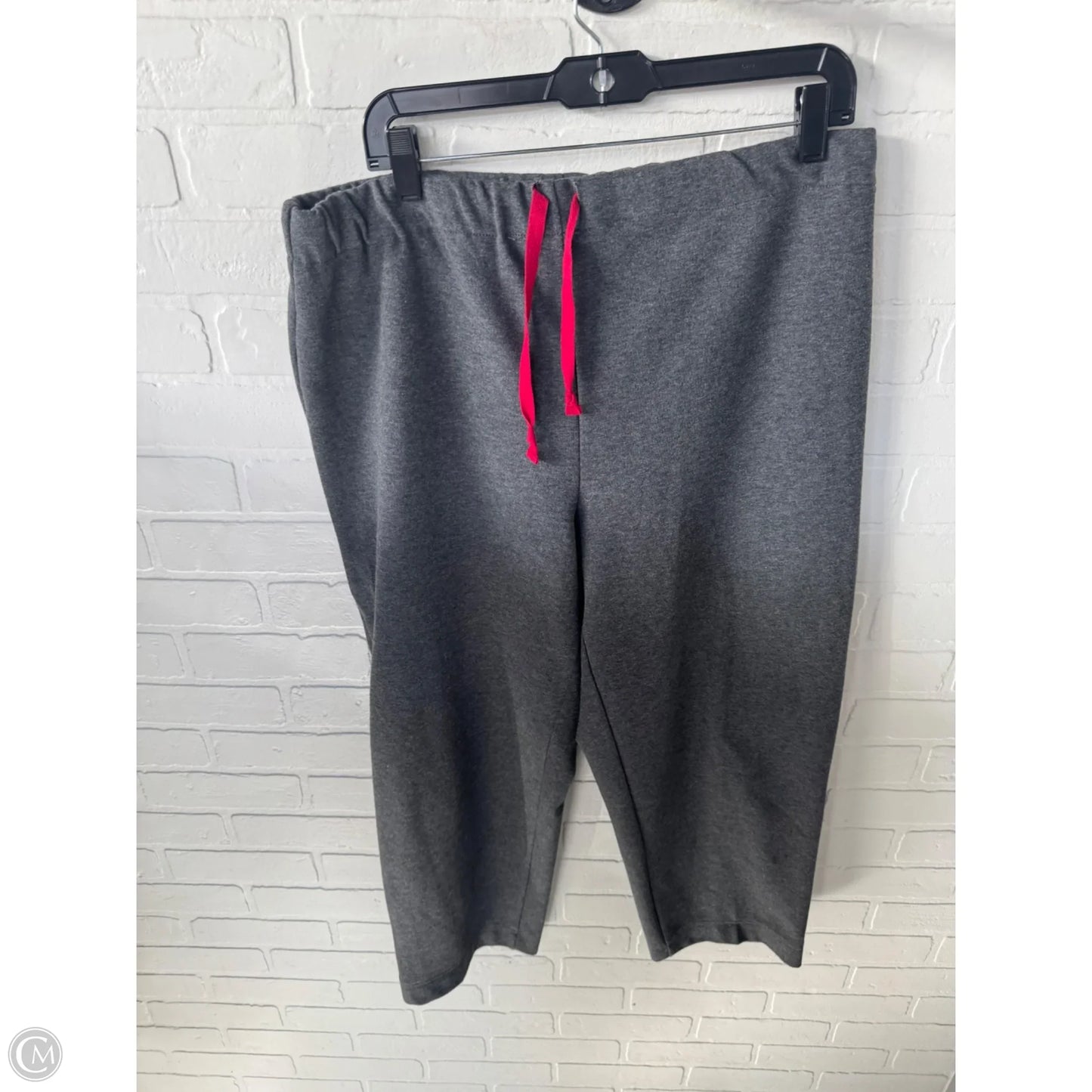 Lounge Set Pants By Bechamel In Grey & Red, Size: Xl