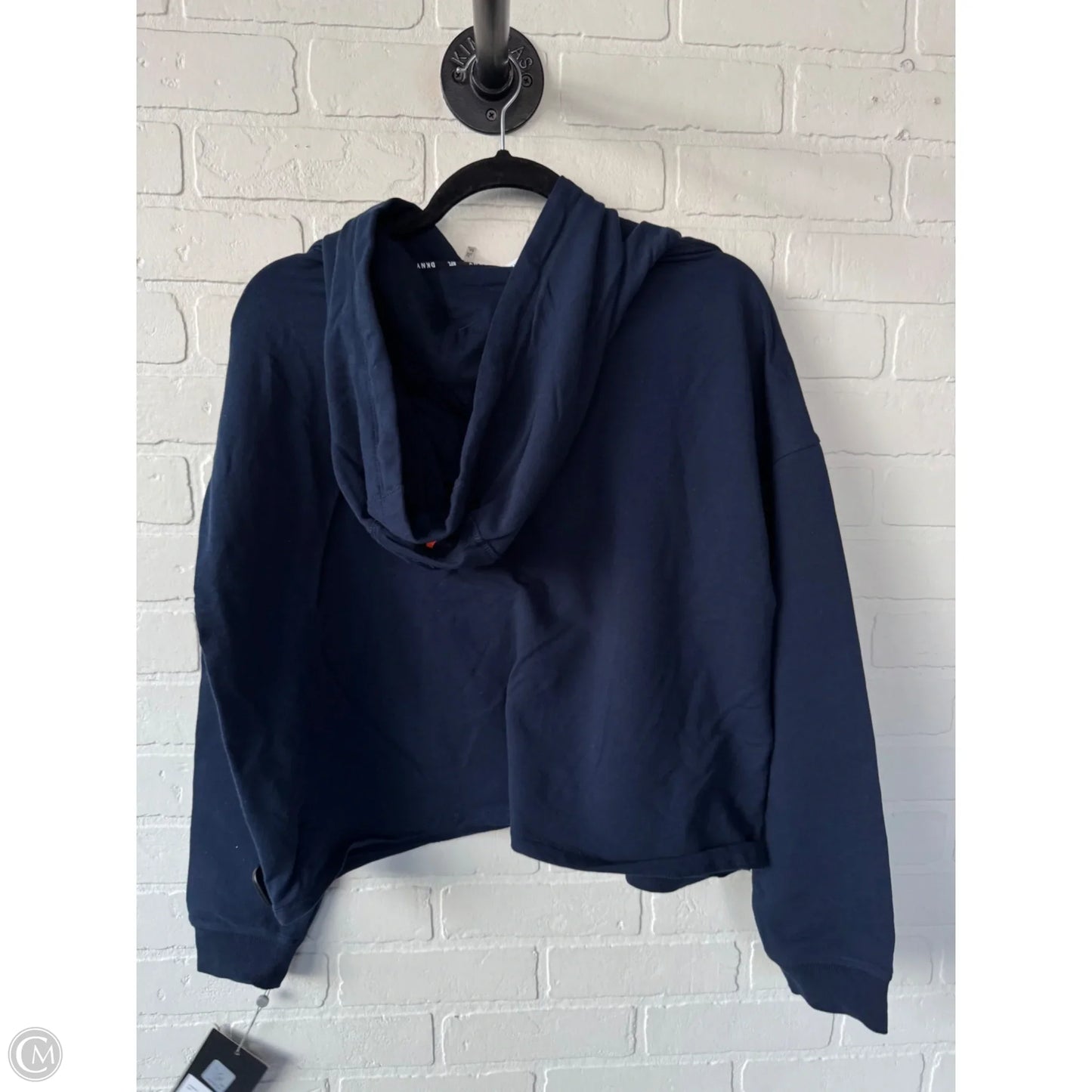 Sweatshirt Hoodie By Dkny In Blue & Orange, Size: Xxl