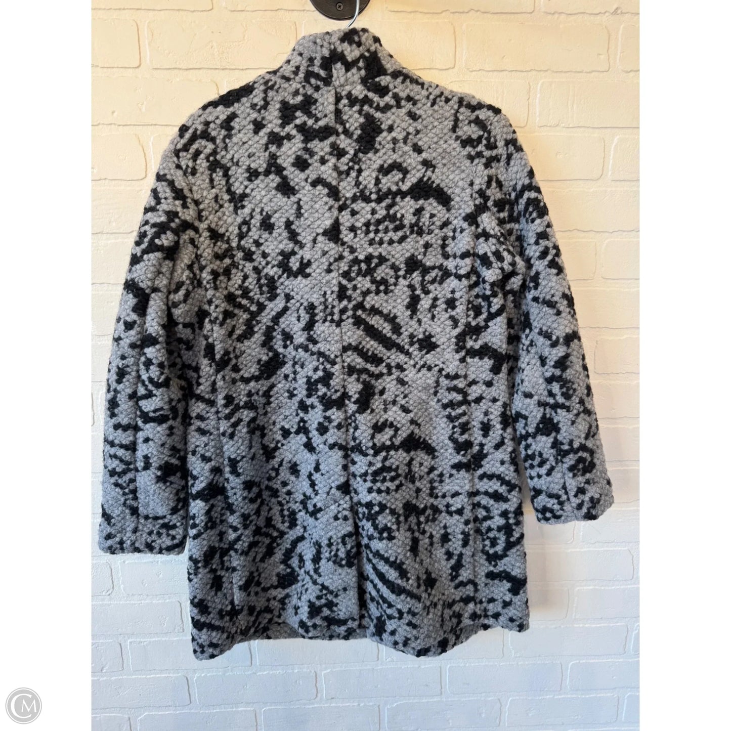 Coat Peacoat By Banana Republic In Black & Grey, Size: Xsp