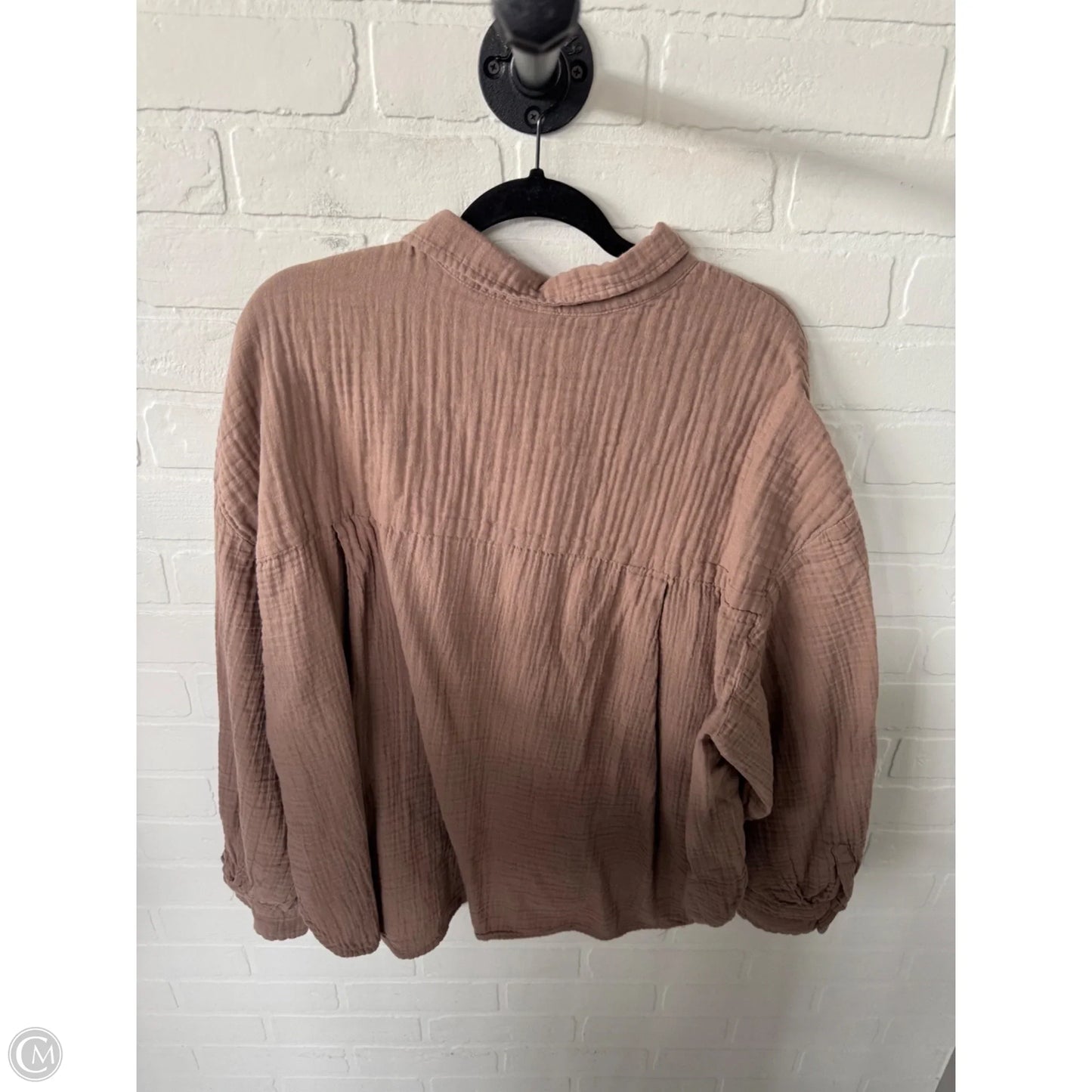 Top Long Sleeve By Gap In Tan, Size: Xxl
