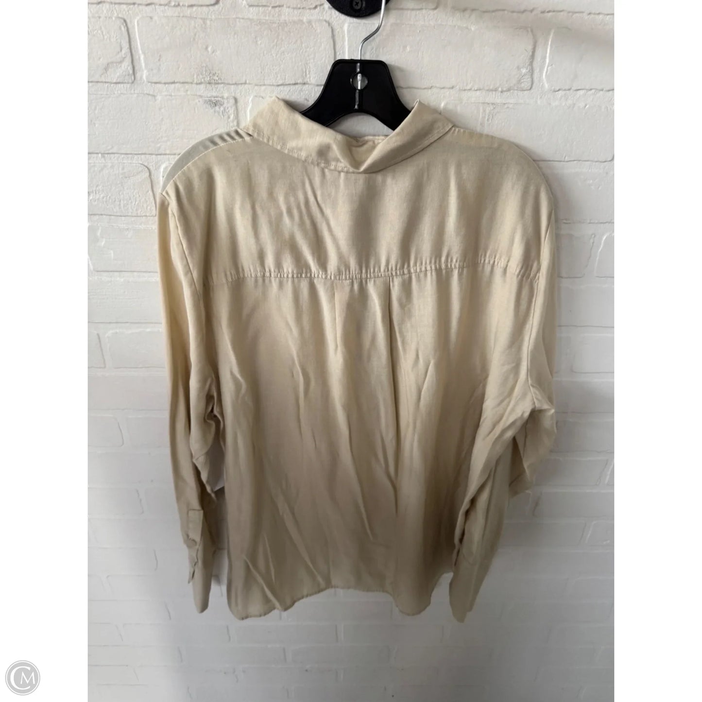 Top Long Sleeve By H&m In Gold, Size: Xl