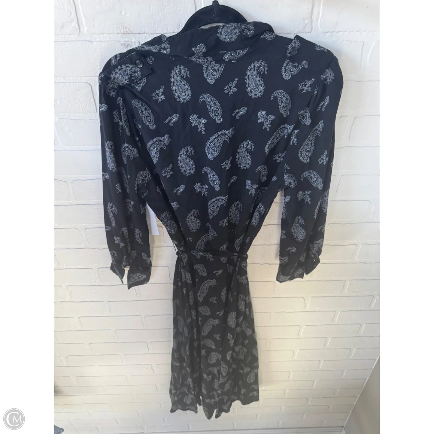 Dress Casual Maxi By Philosophy In Black & Grey, Size: L