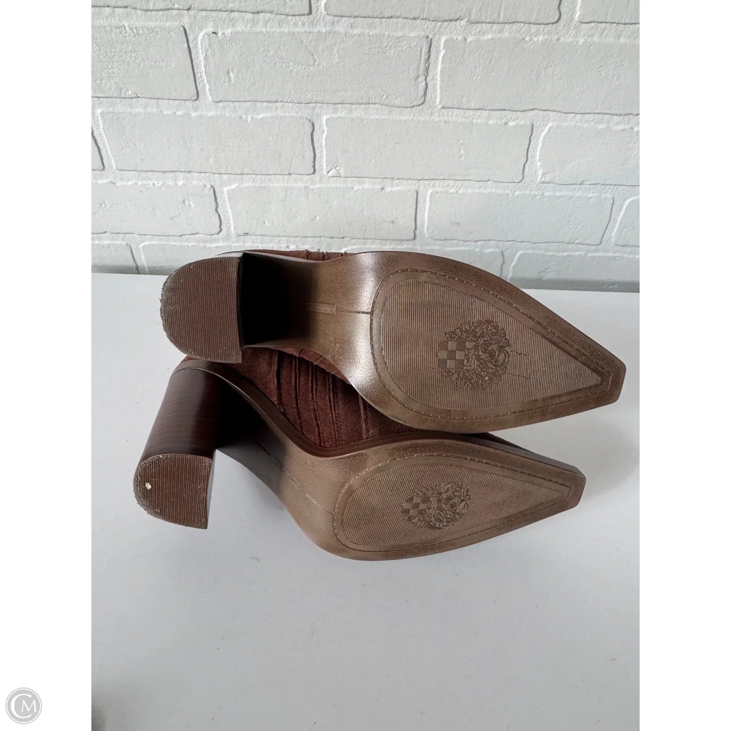 Boots Ankle Heels By Vince Camuto In Brown, Size: 8