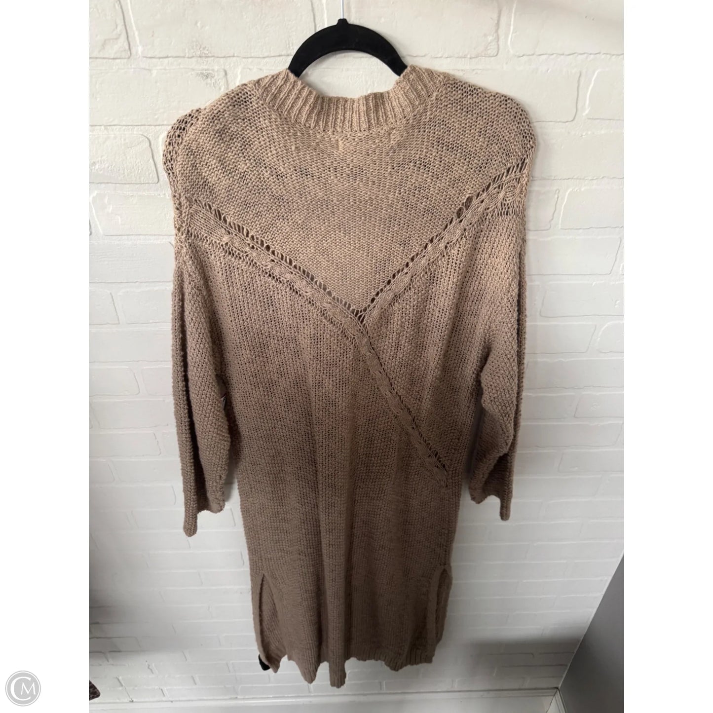 Sweater Cardigan By Natural Life In Tan, Size: L