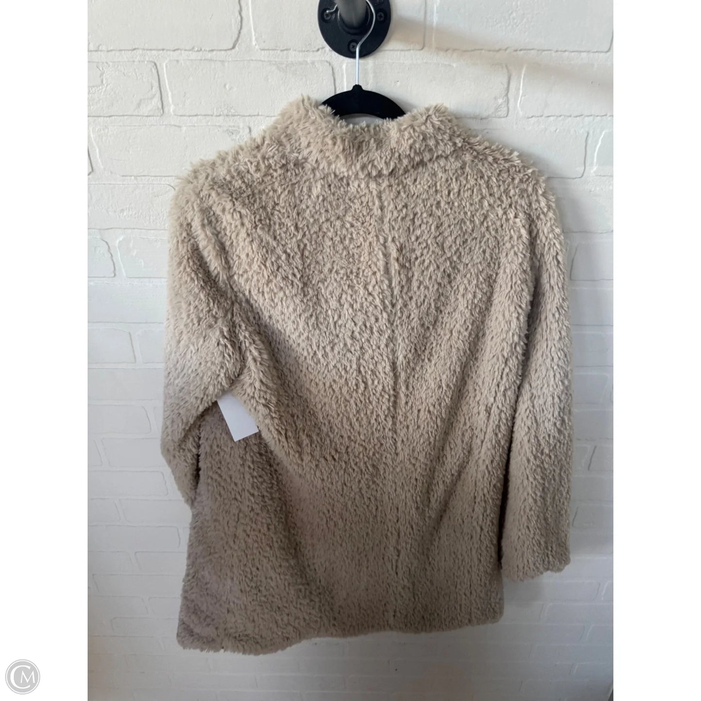Coat Faux Fur & Sherpa By Kenneth Cole In Tan, Size: L