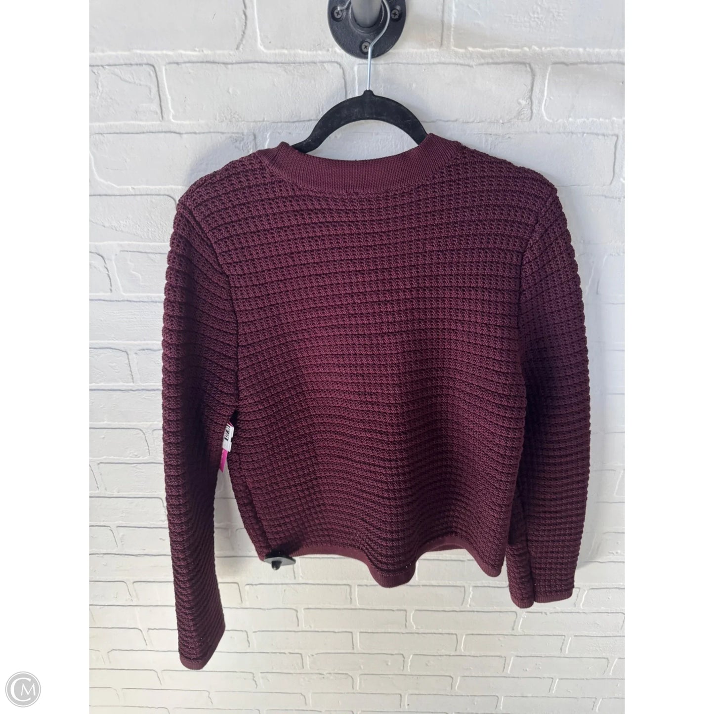 Sweater Cardigan By Talbots In Purple, Size: L