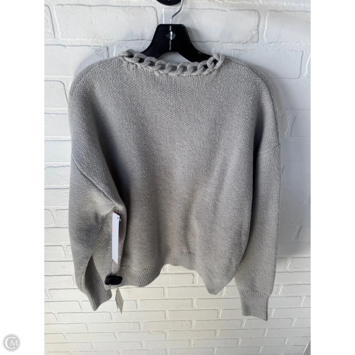 Sweater Cardigan By Commense In Grey, Size: Xl