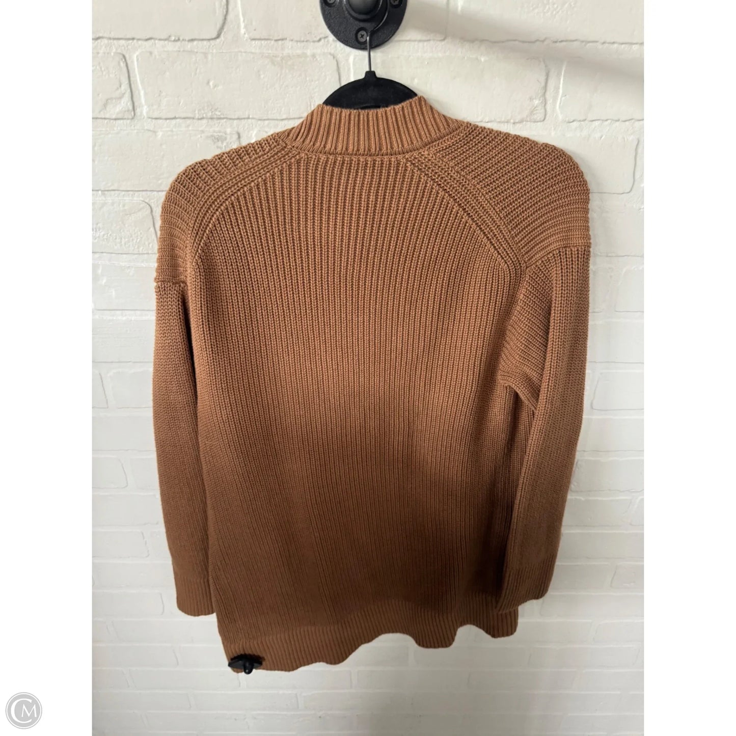 Sweater Cardigan By Clothes Mentor In Tan, Size: M