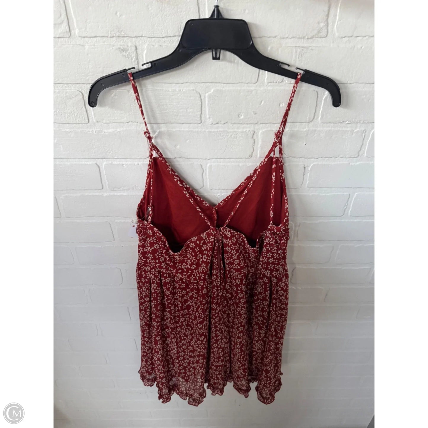 Dress Casual Short By Clothes Mentor In Red & Tan, Size: Xl