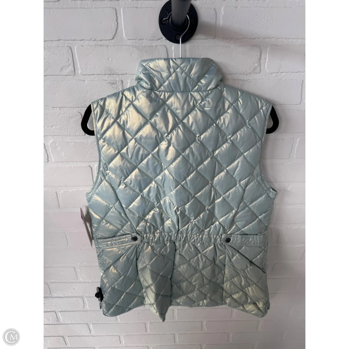 Vest Puffer & Quilted By Talbots In Green, Size: M