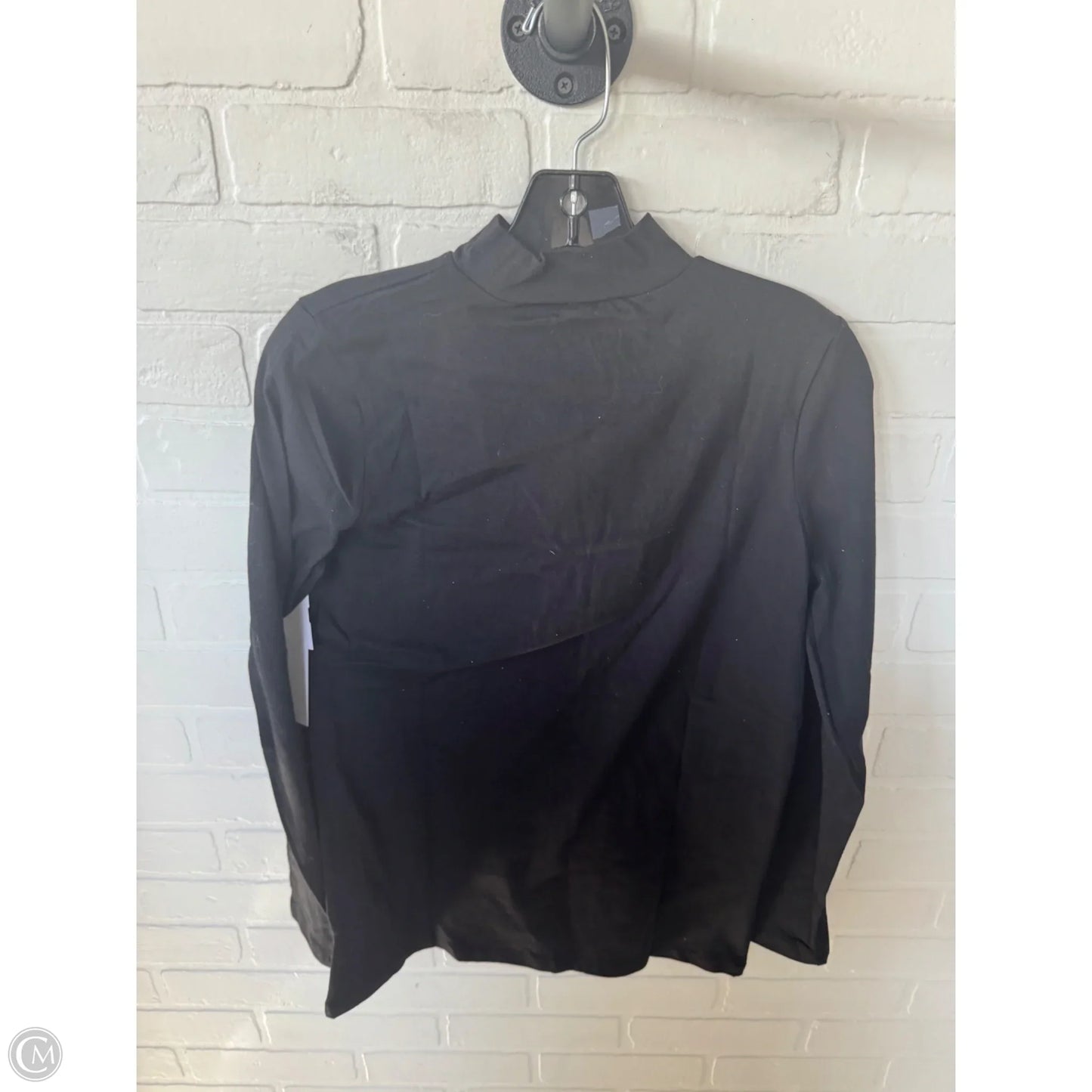 Top Long Sleeve Basic By Clothes Mentor In Black, Size: S