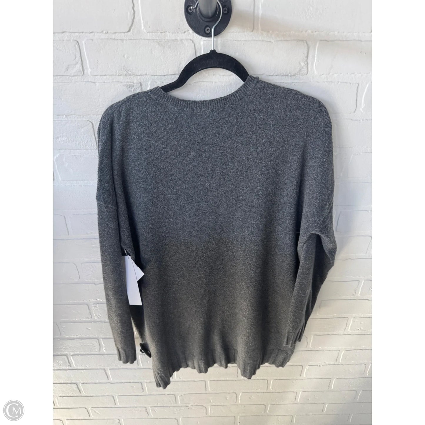 Sweater By Adrianna Papell In Grey, Size: M