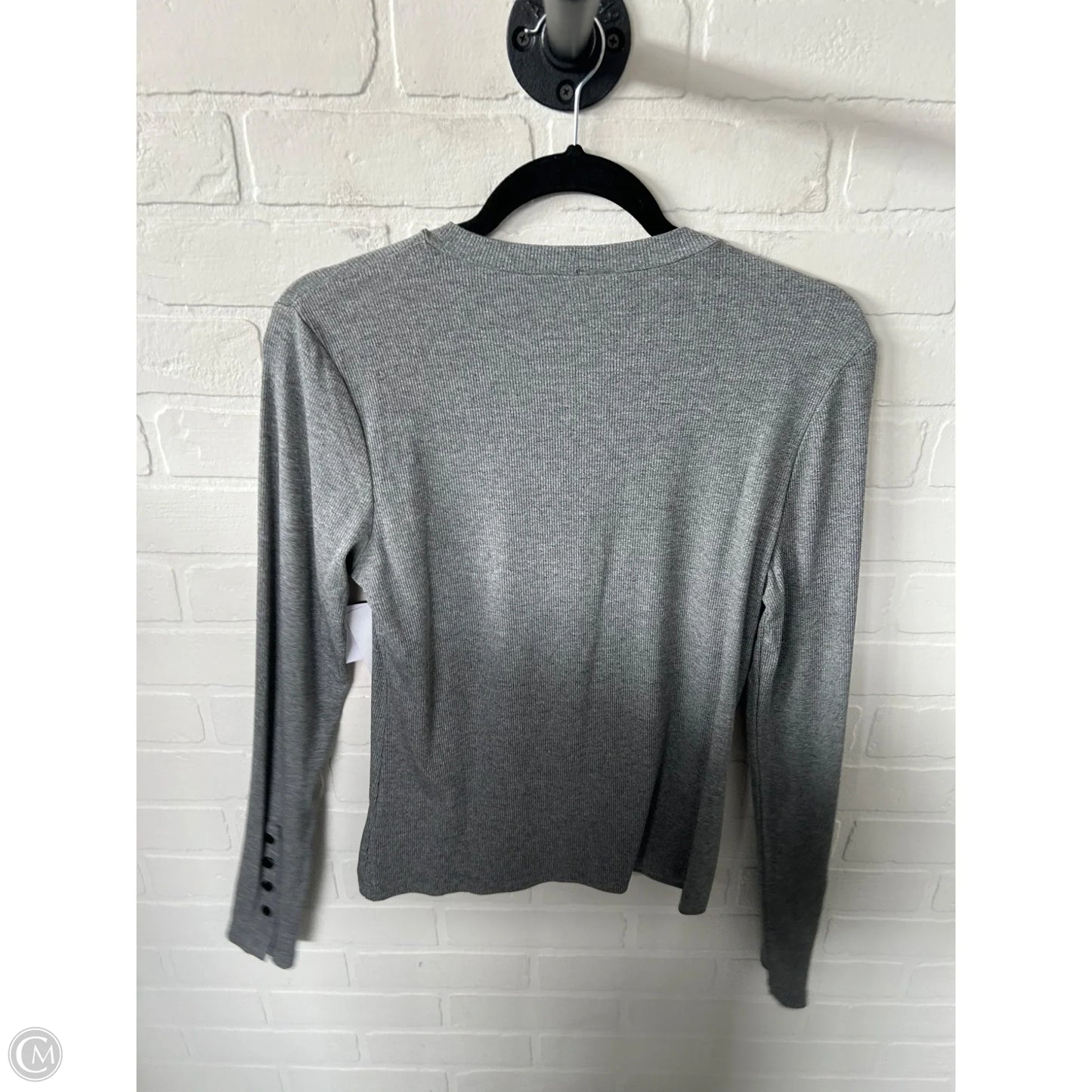 Top Long Sleeve By Lna In Grey, Size: L