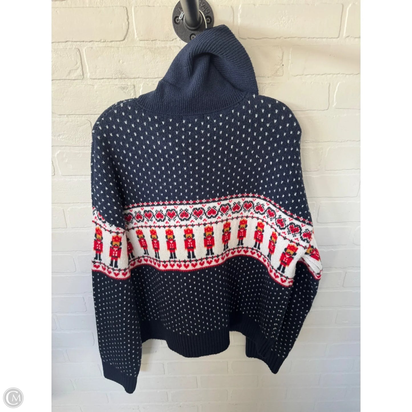 Sweater By Wild Fable In Blue & Red, Size: L