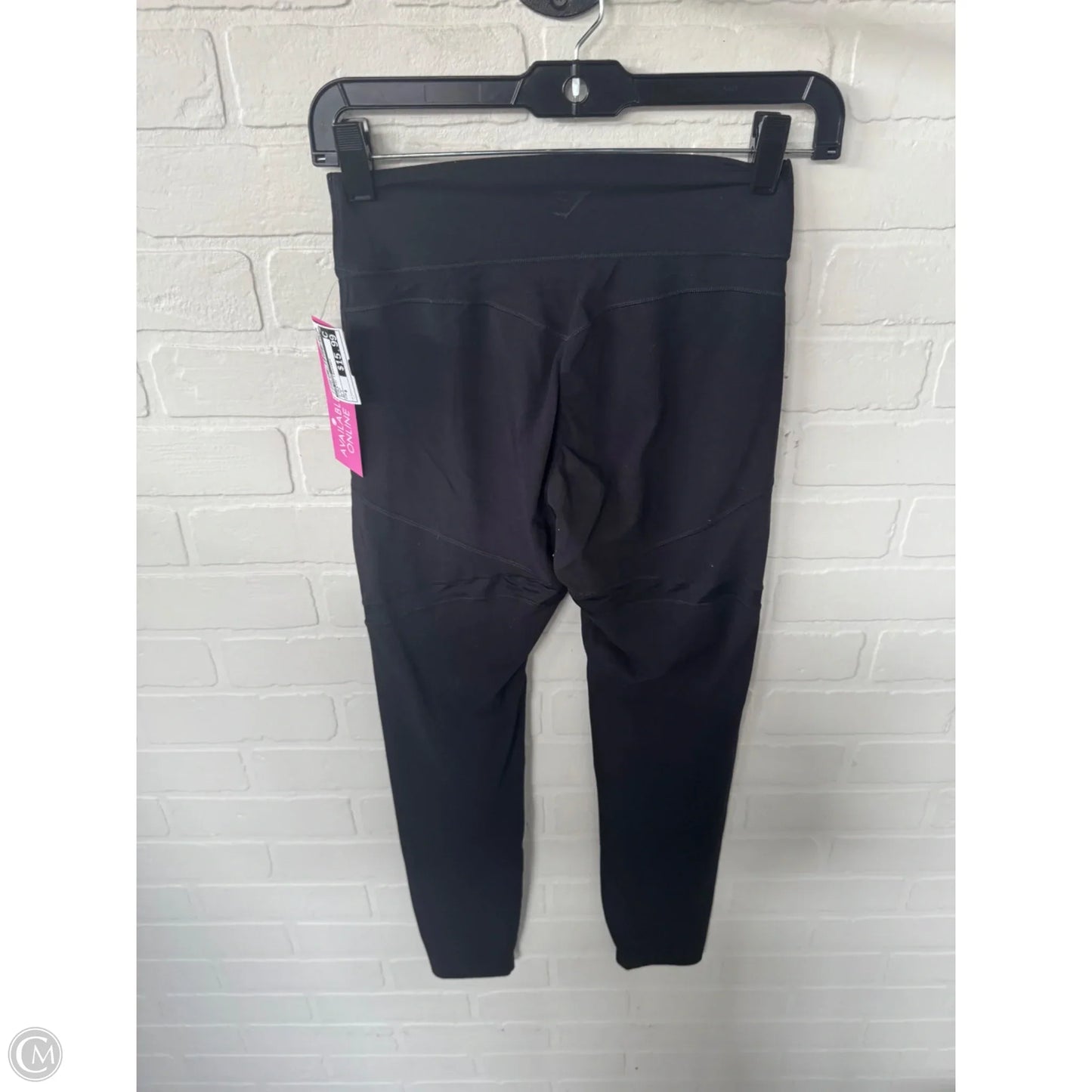 Athletic Leggings By Gym Shark In Black, Size: 8