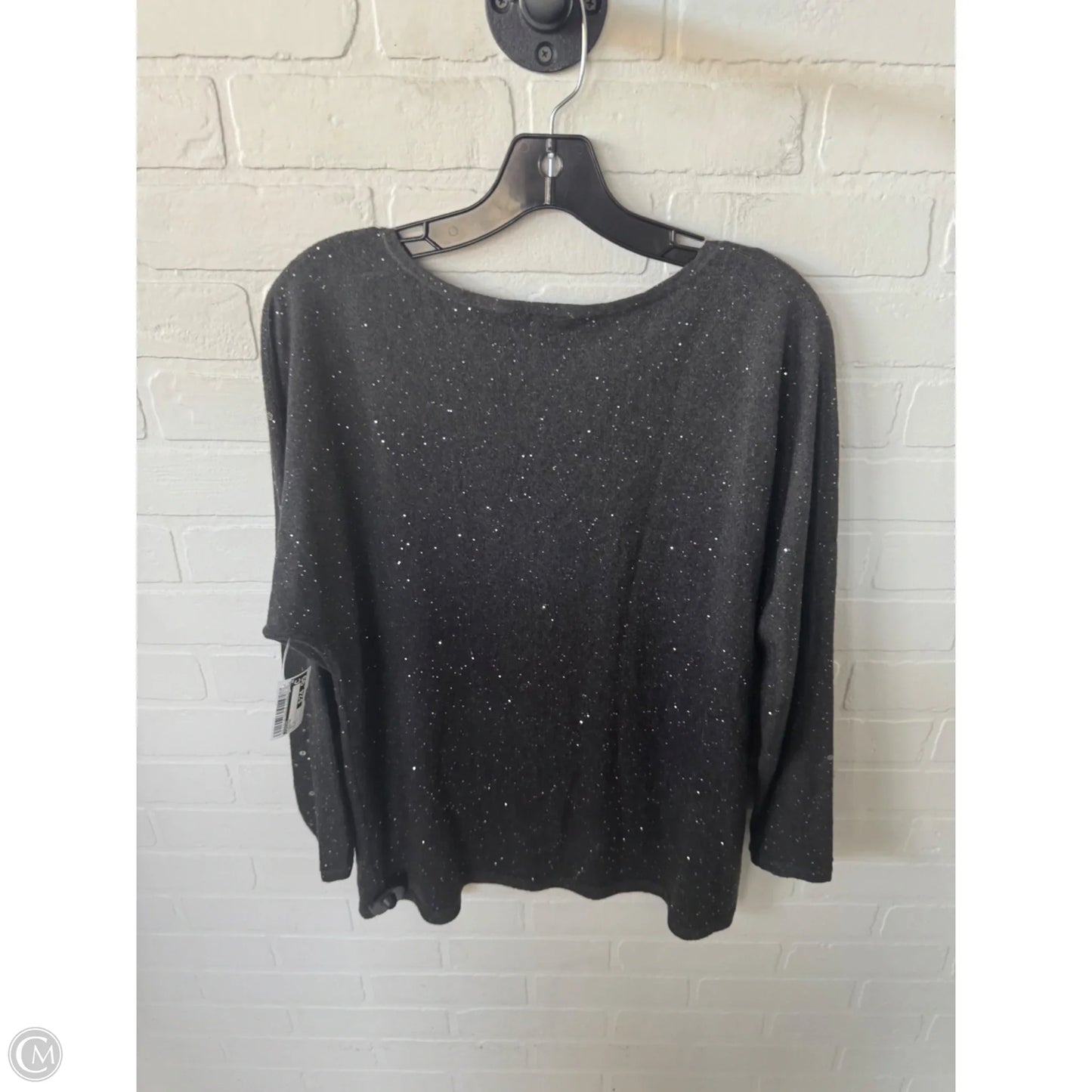 Sweater By Chicos In Grey, Size: L