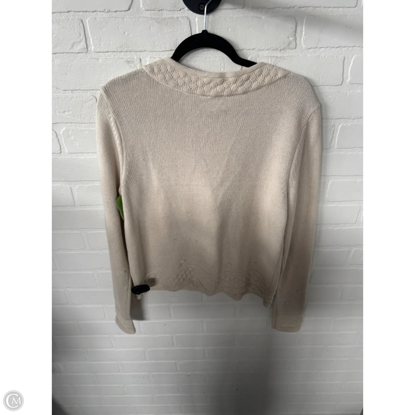 Sweater Cardigan By Cabi In Tan, Size: M