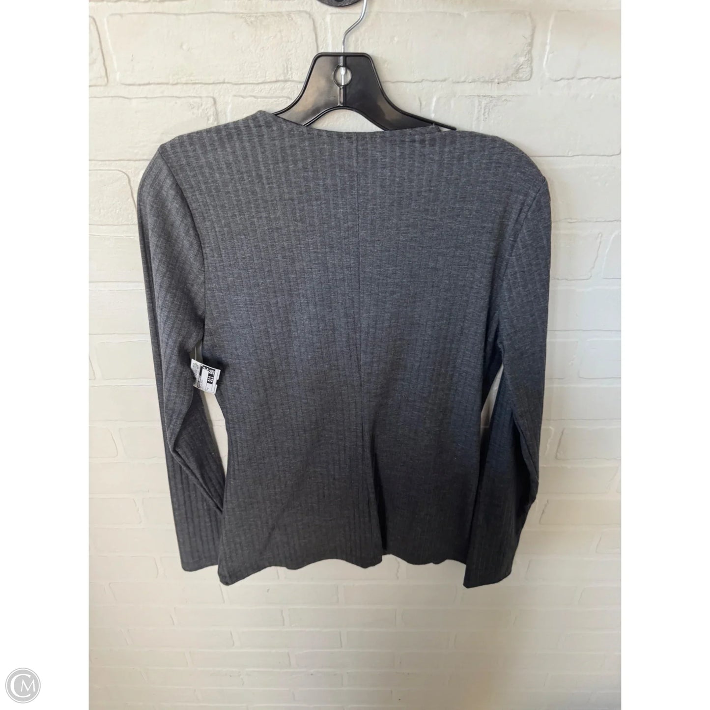 Top Long Sleeve Basic By Banana Republic In Grey, Size: M