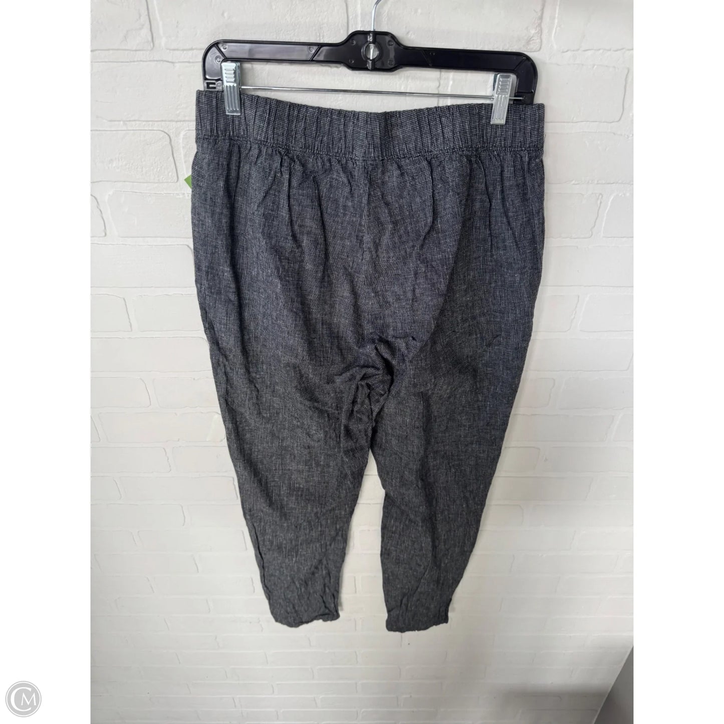 Pants Linen By Eileen Fisher In Black & White, Size: 4