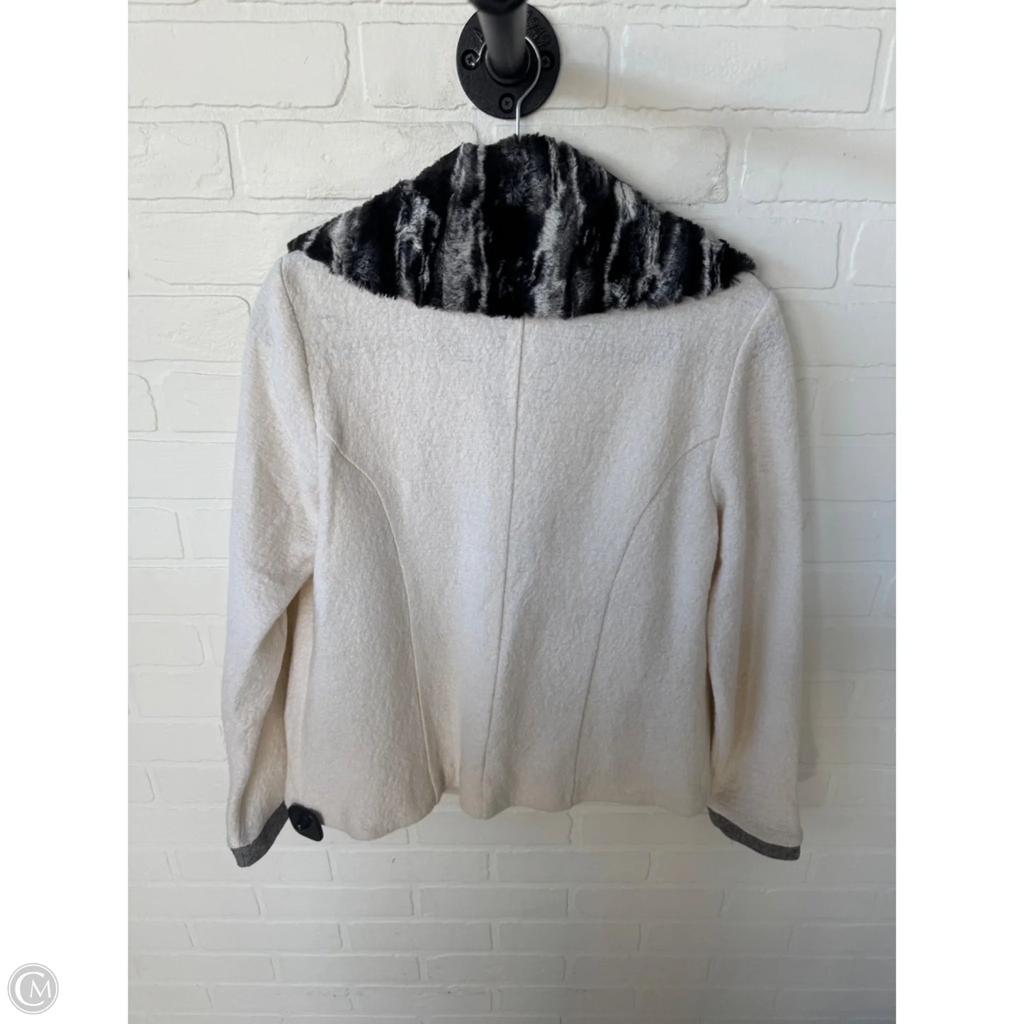 Jacket Other By Clothes Mentor In Cream & Grey, Size: S