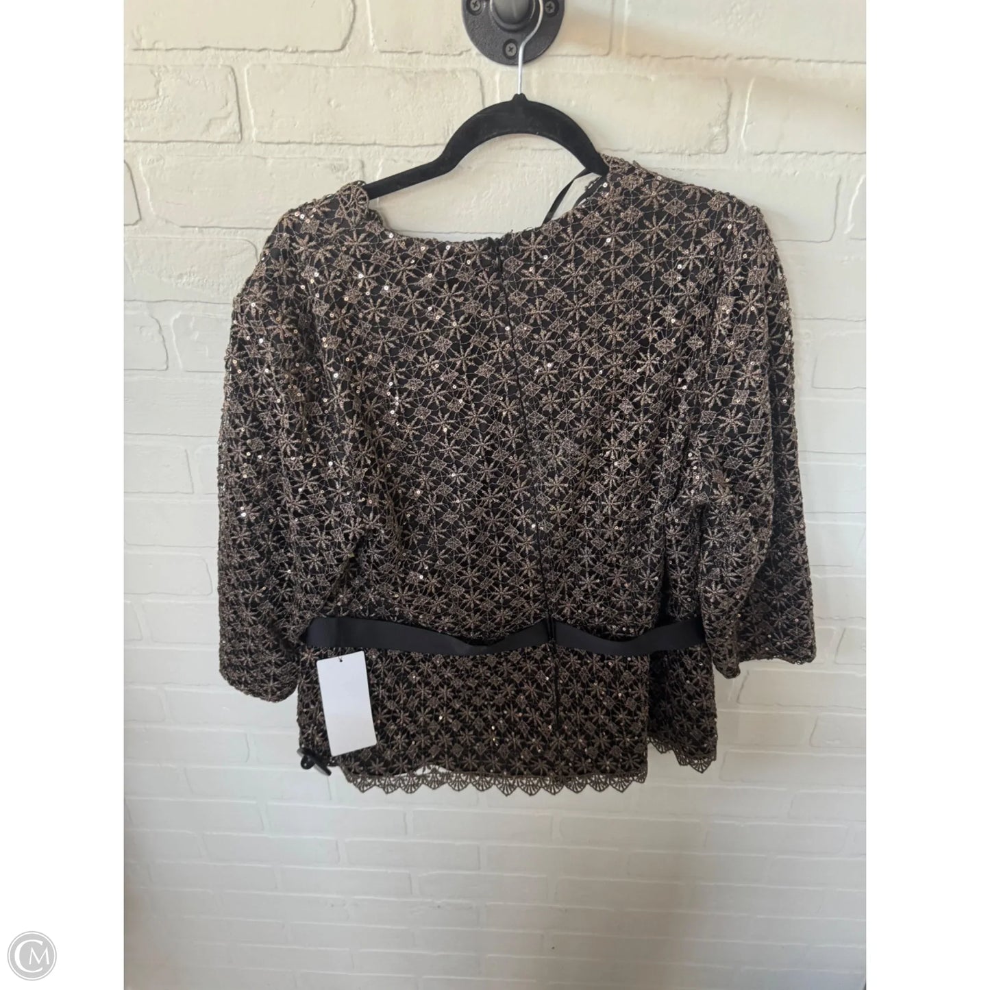 Blazer By Alex Evenings In Black & Brown, Size: 1x