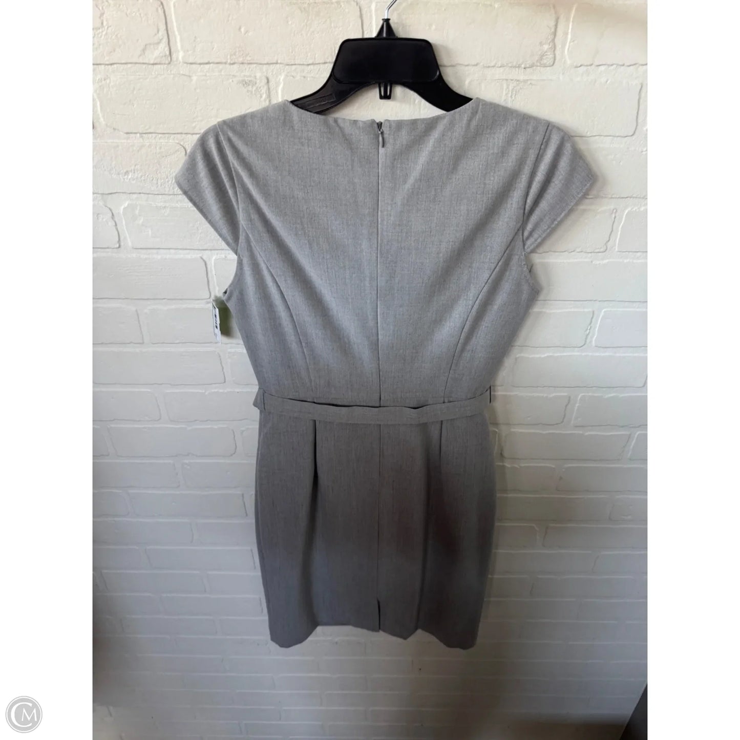 Dress Work By Calvin Klein In Grey, Size: Sp