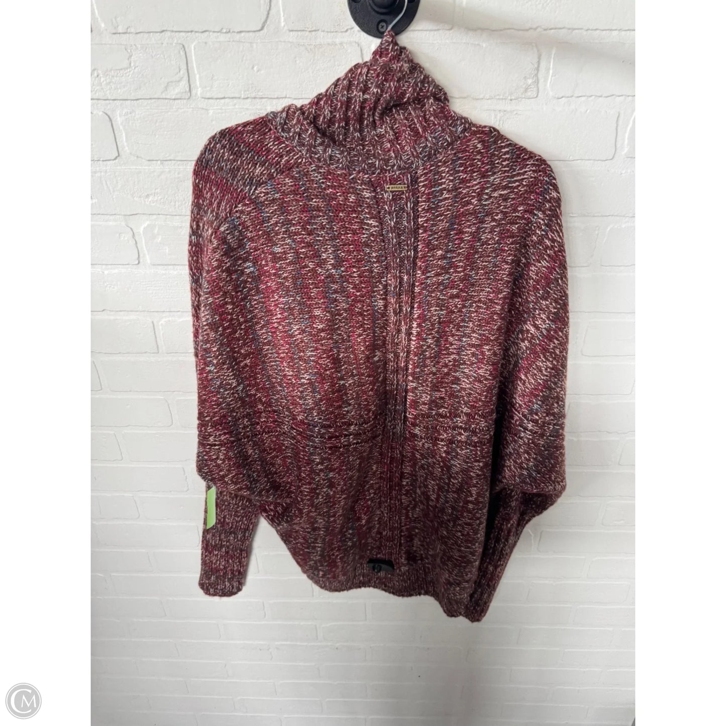 Sweater Cardigan By Prana In Brown & Pink, Size: M
