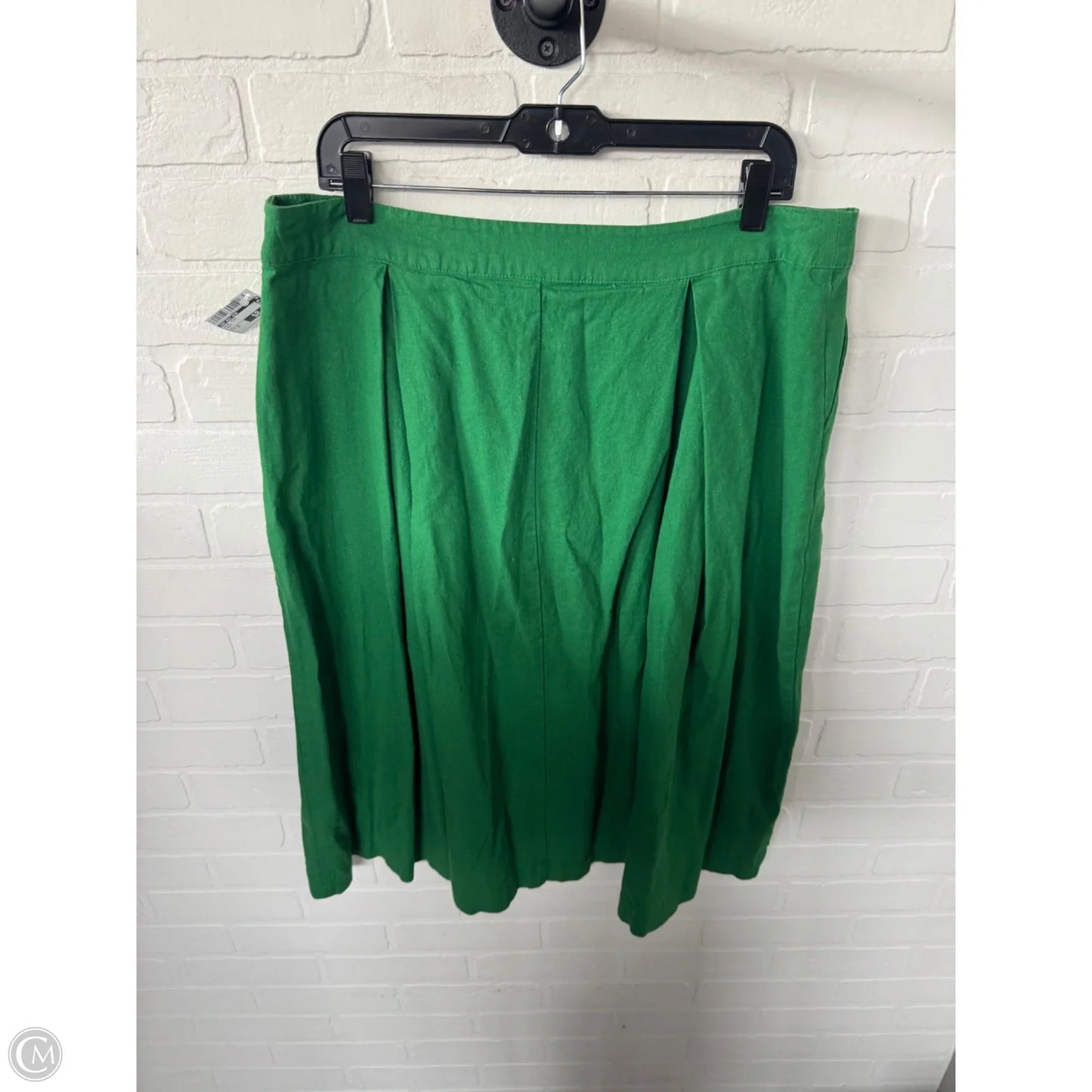 Skirt Midi By Who What Wear In Green, Size: 16
