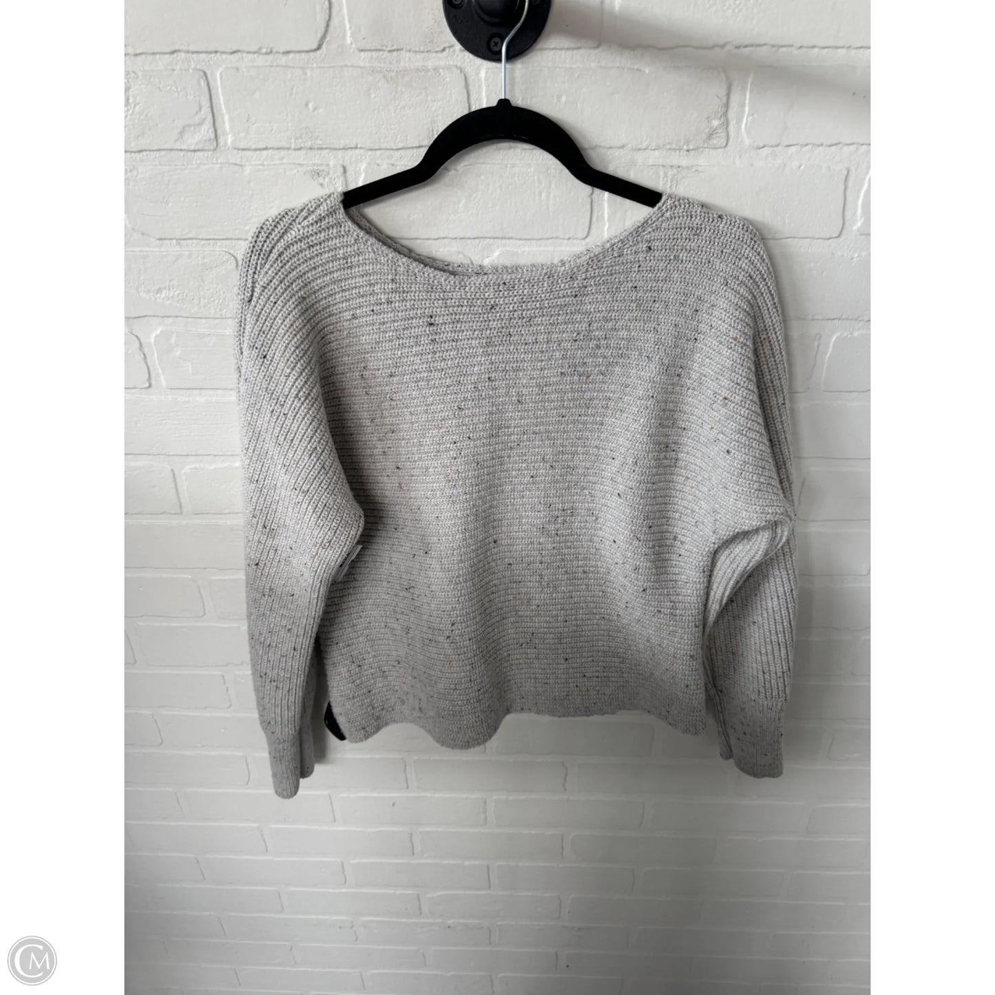 Sweater By Cabi In Grey & Tan, Size: M