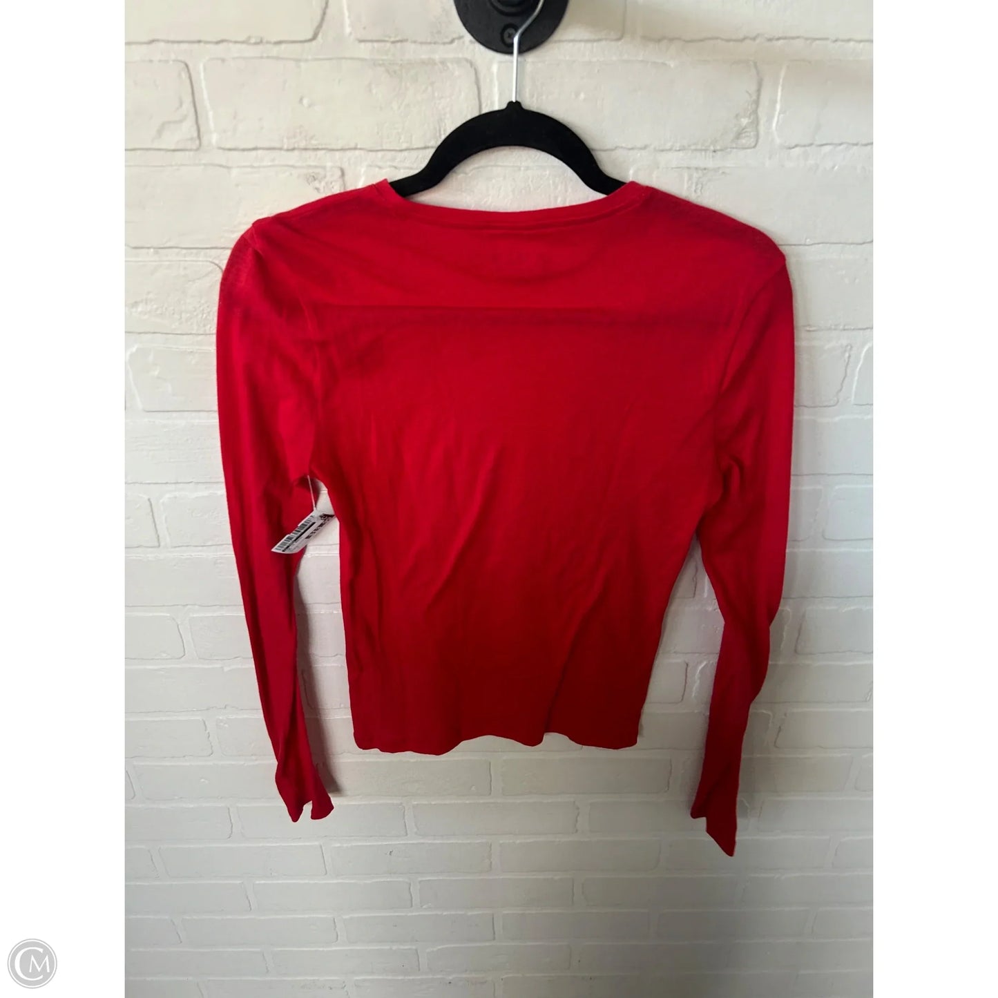 Top Long Sleeve Basic By J. Crew In Red, Size: S