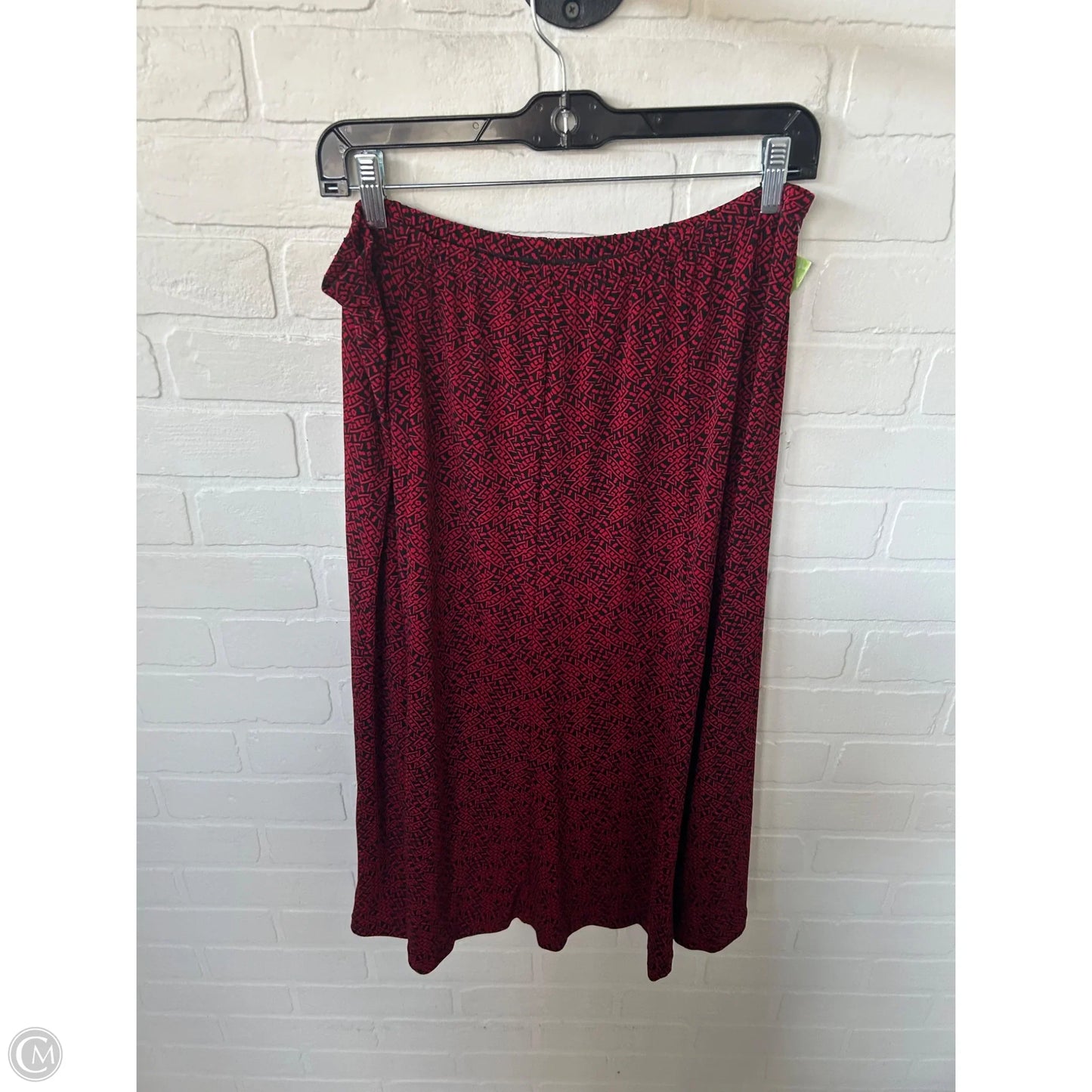 Skirt Set 2pc By Chicos In Black & Red, Size: L