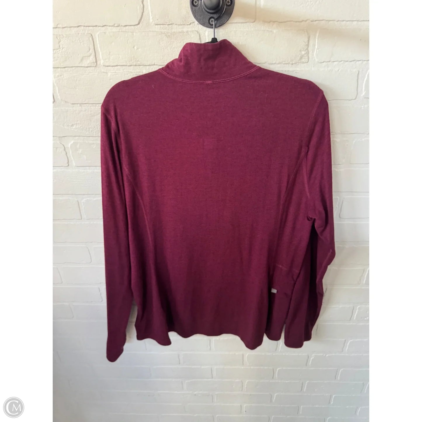 Athletic Top Long Sleeve Collar By Royal Robbins In Red, Size: Xl