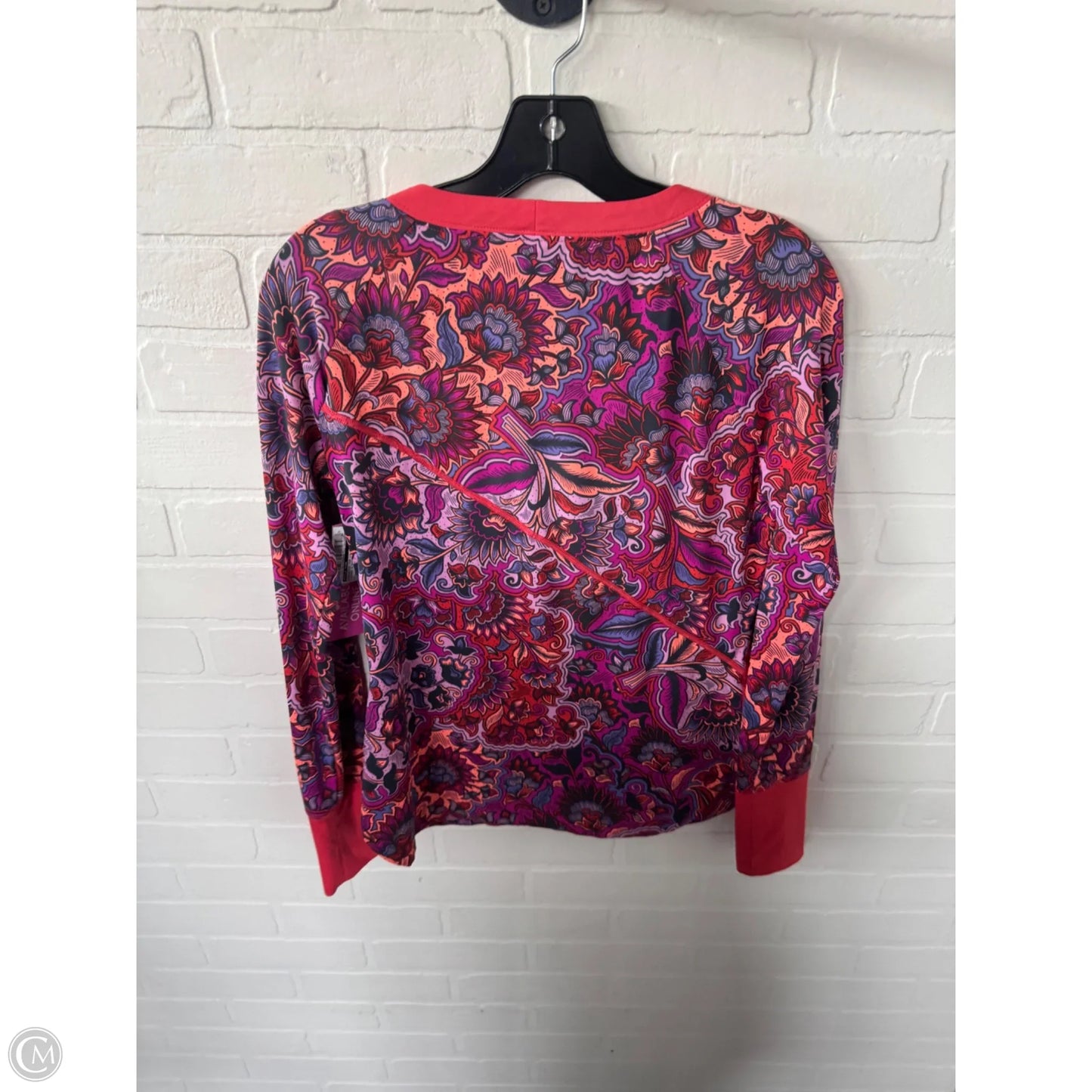 Athletic Top Long Sleeve Crewneck By Title Nine In Orange & Purple, Size: S