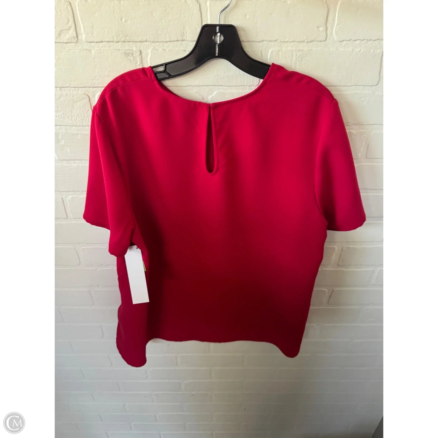 Top Short Sleeve By Who What Wear In Red, Size: Xl