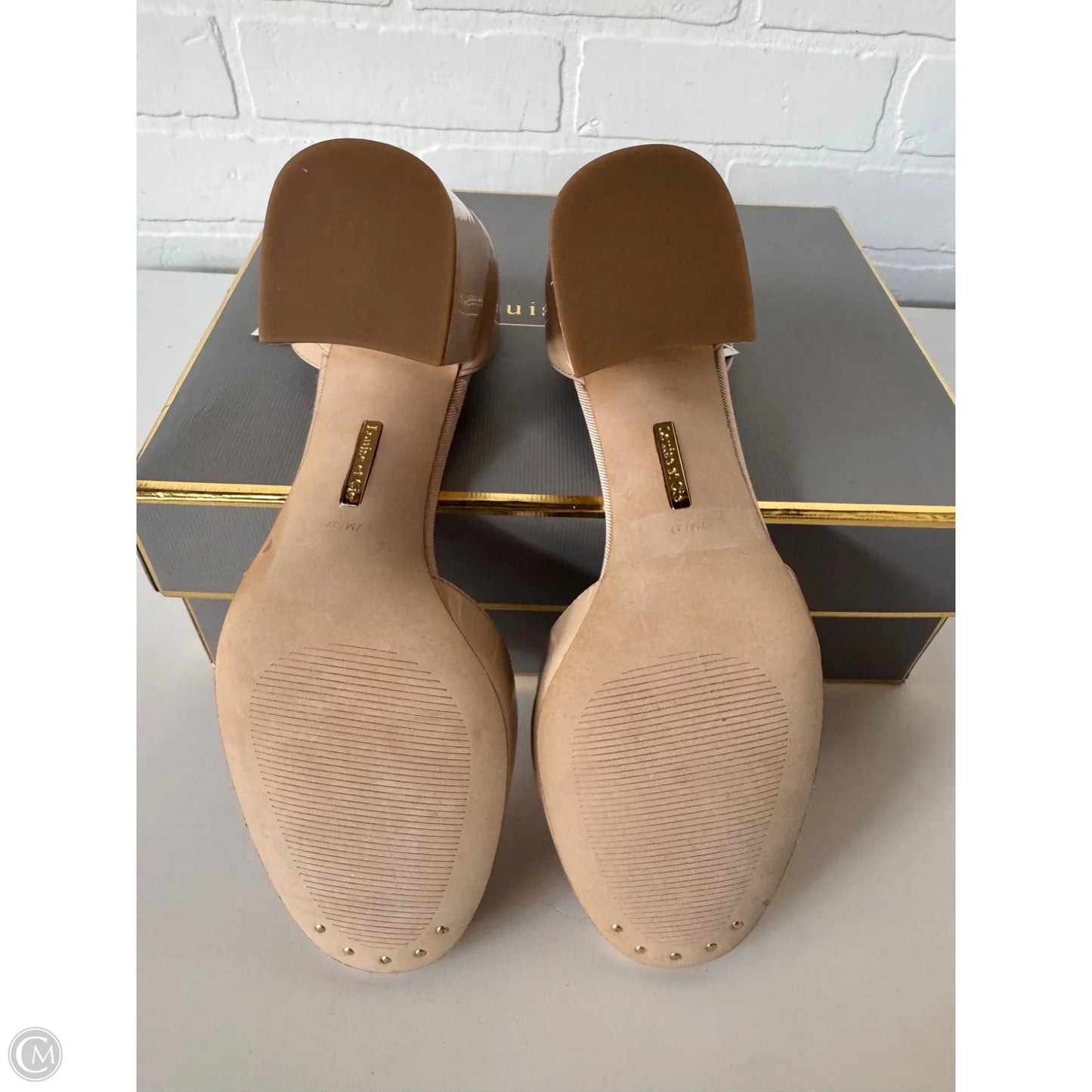 Shoes Heels Block By Louise Et Cie In Tan, Size: 7