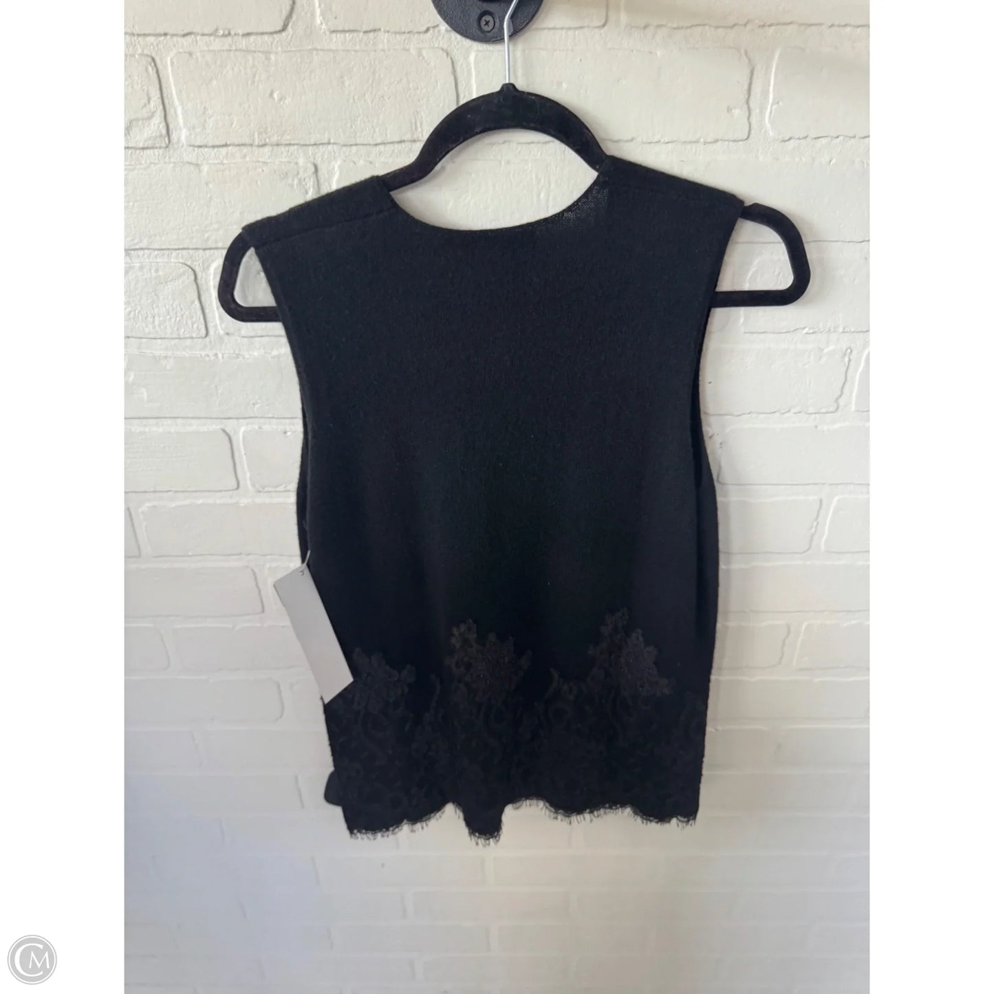 Vest Sweater By Ann Taylor In Black, Size: M