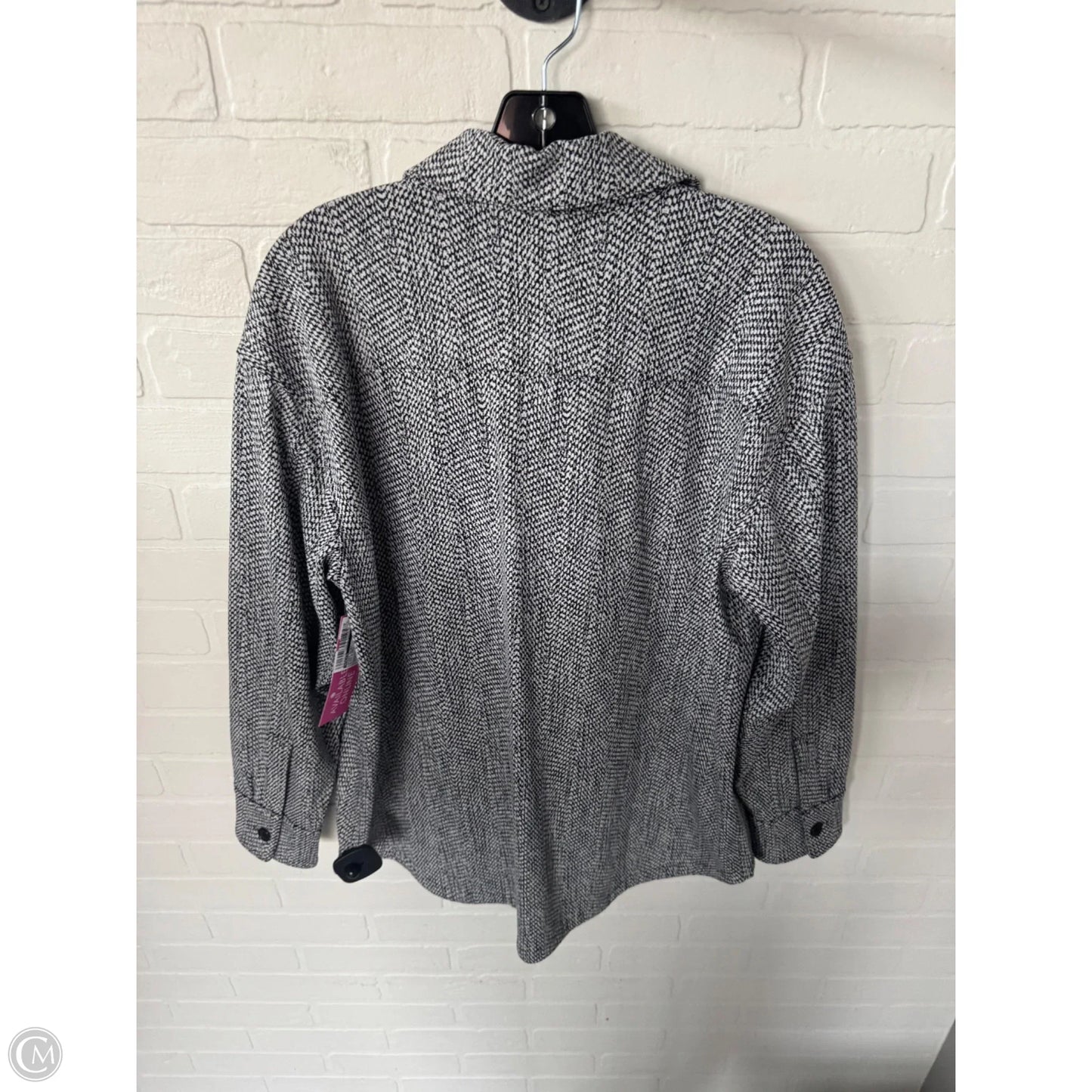 Jacket Shirt By Athleta In Black & Grey, Size: M