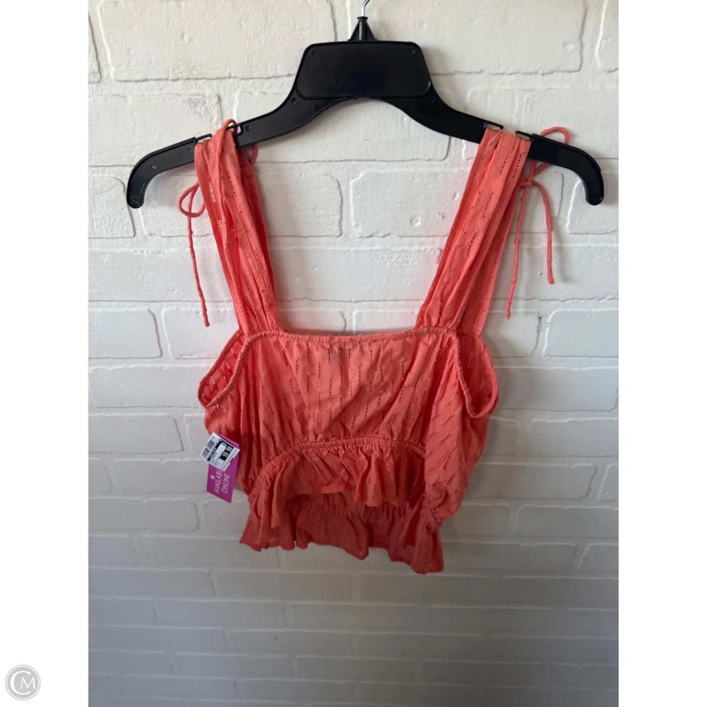 Top Sleeveless By Clothes Mentor In Orange, Size: S