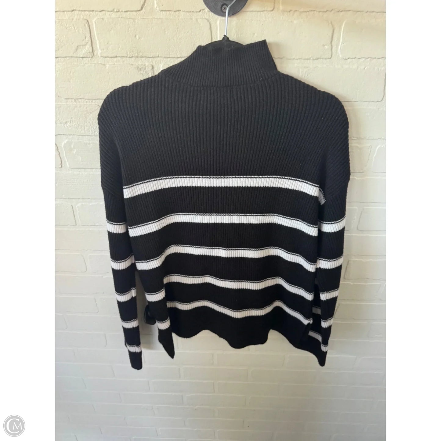 Sweater By Laundry In Black & White, Size: S