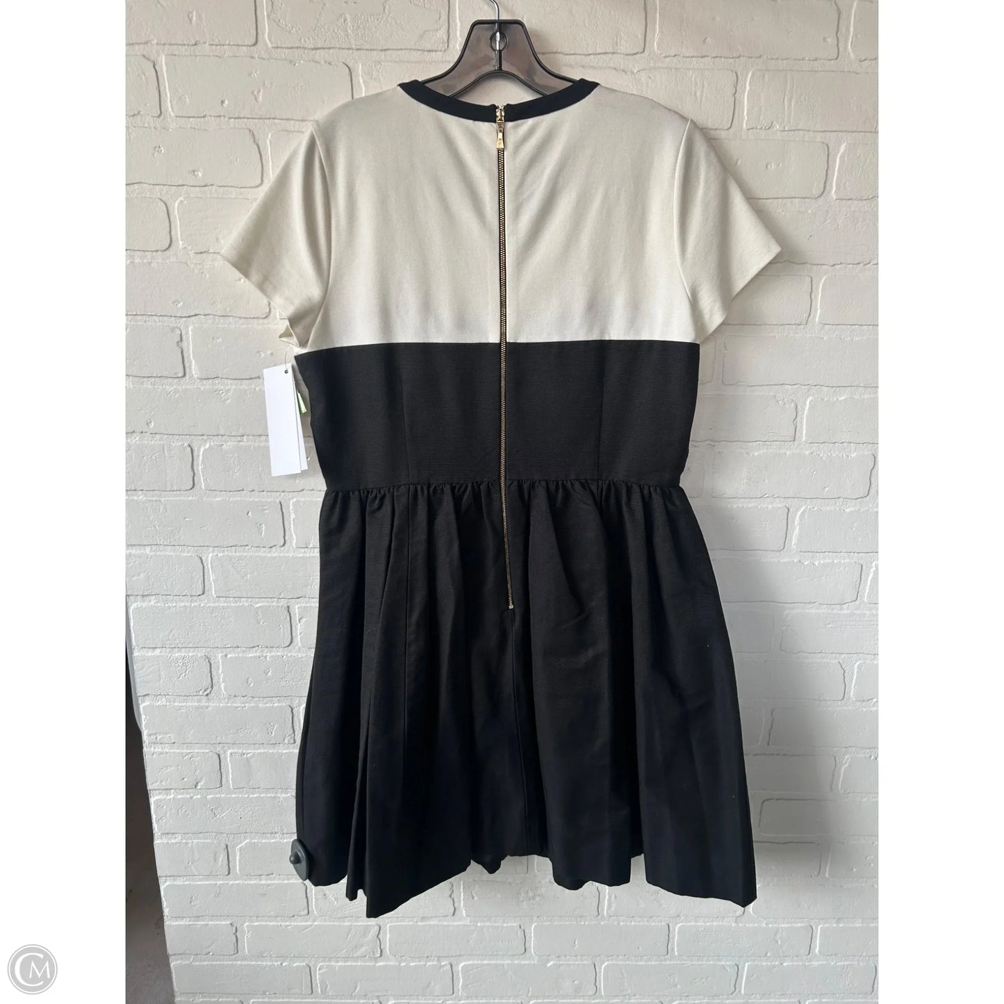 Dress Designer By Kate Spade In Black & White, Size: L
