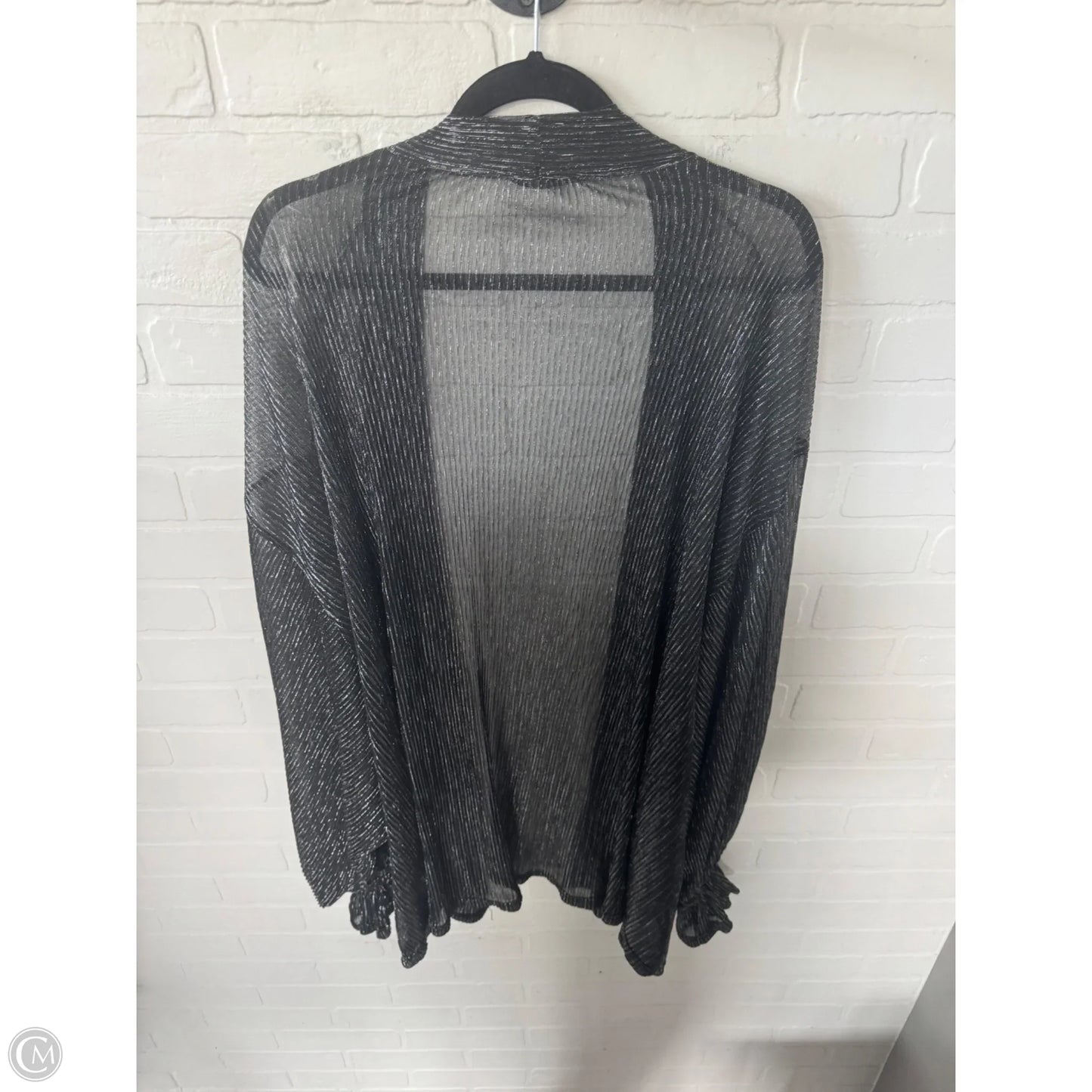 Cardigan By Jodifl In Black & Silver, Size: 3x