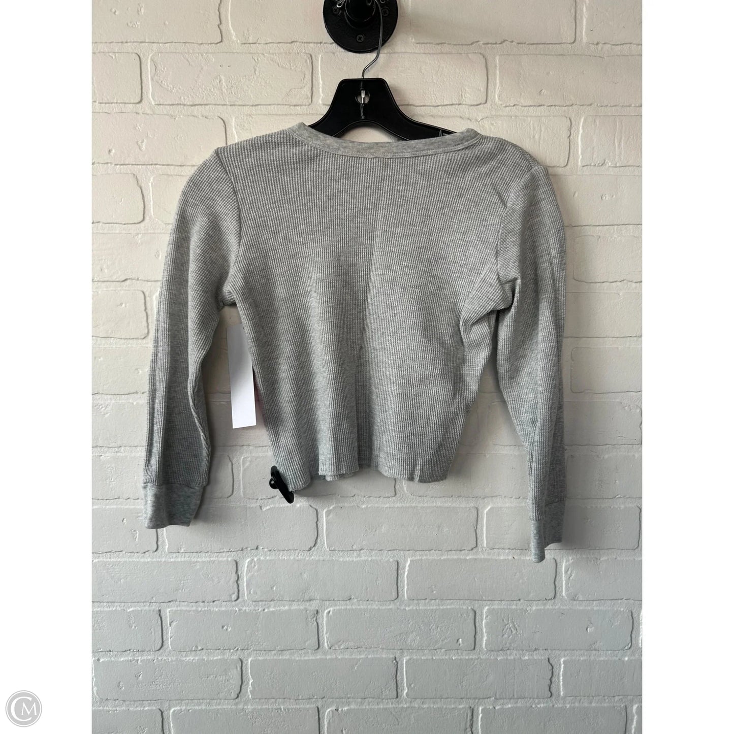 Top Long Sleeve Basic By Skims In Grey, Size: Xs