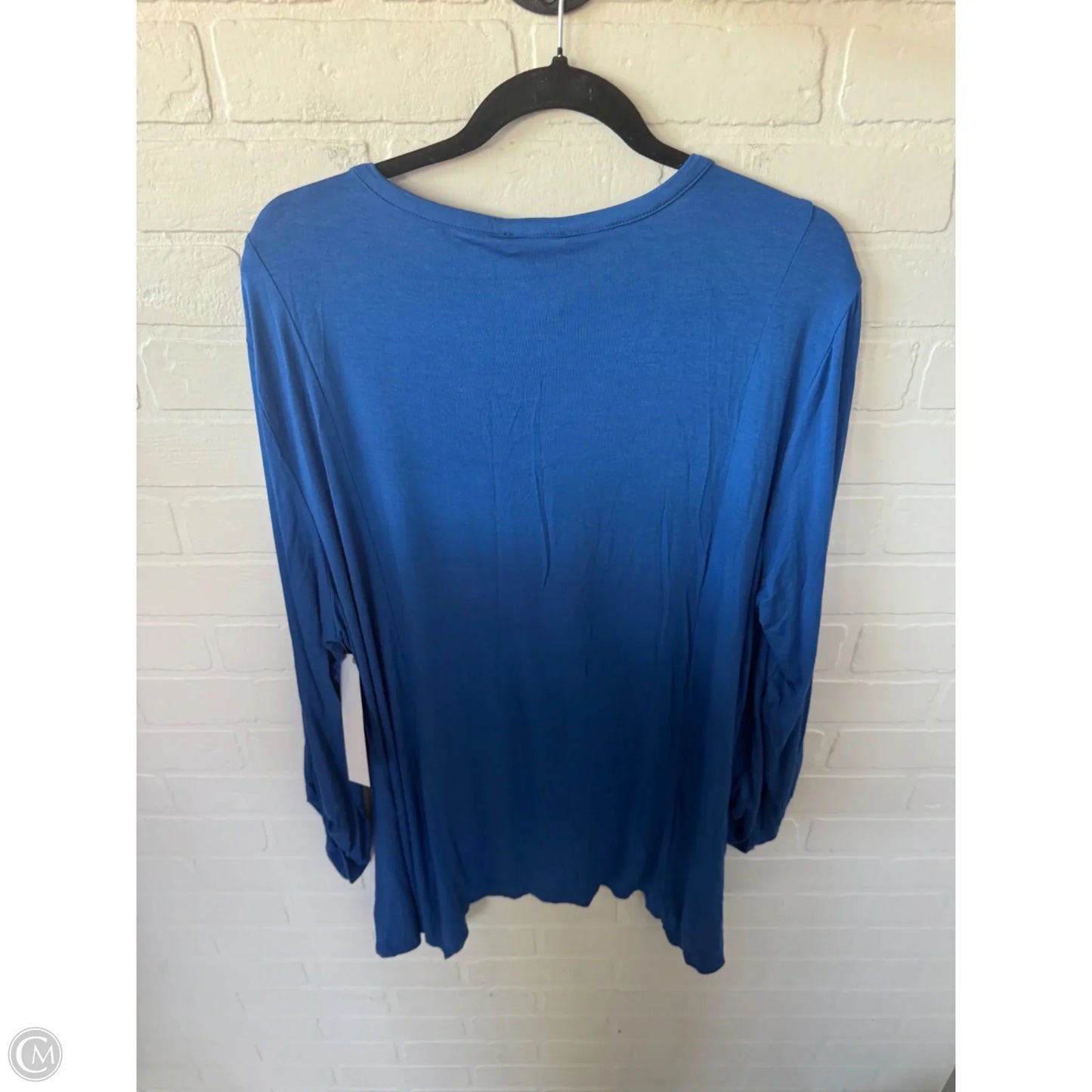 Top Long Sleeve By Rxb In Blue, Size: Xxl