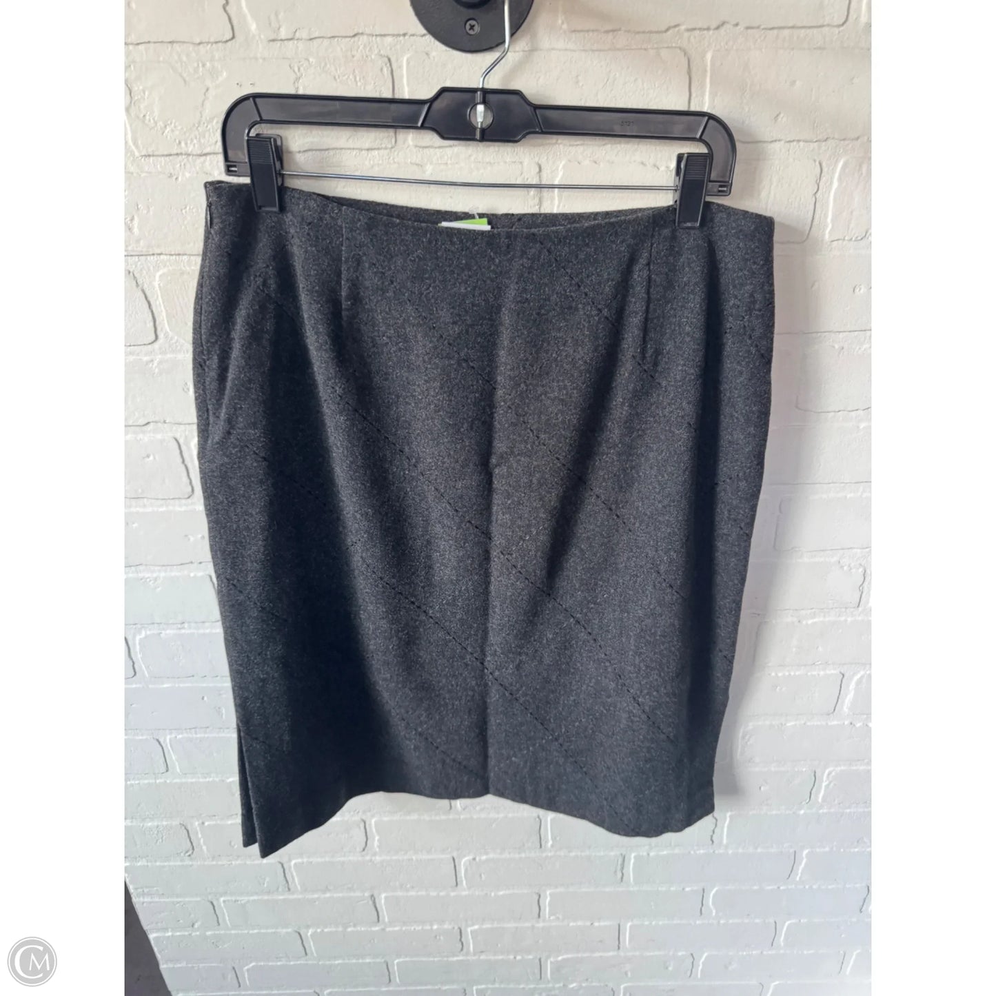 Skirt Midi By Casual Corner In Grey, Size: 12