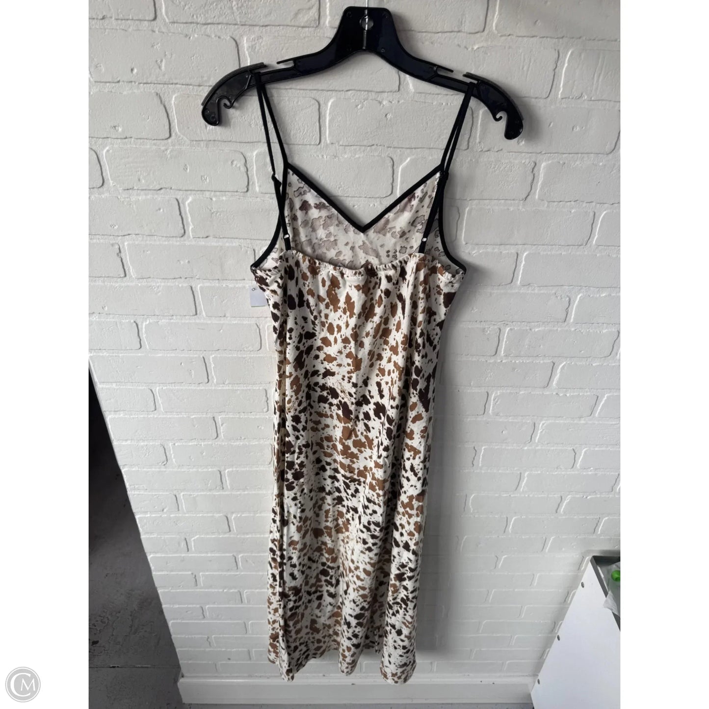 Dress Casual Midi By Sincerely Jules In Brown & Cream, Size: M