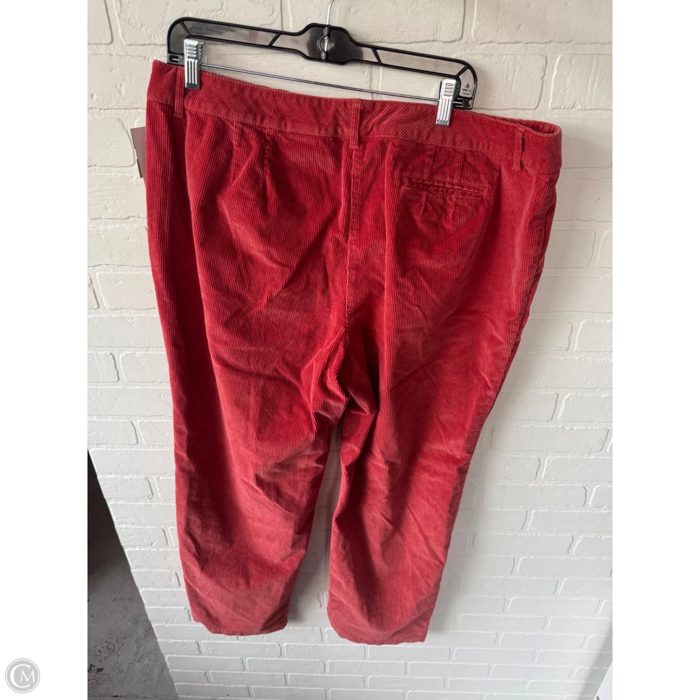 Pants Corduroy By Talbots In Red, Size: 20
