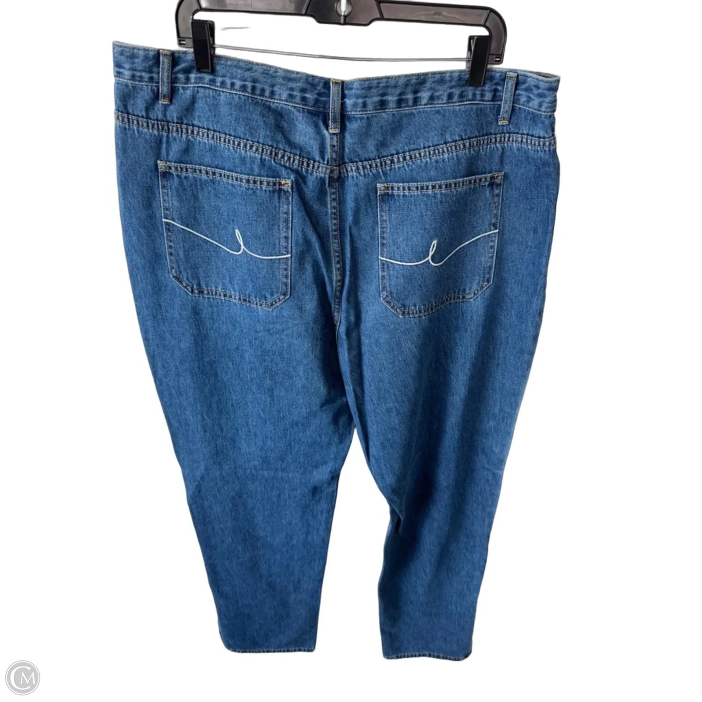 Jeans Straight By Clothes Mentor In Blue Denim, Size: 18