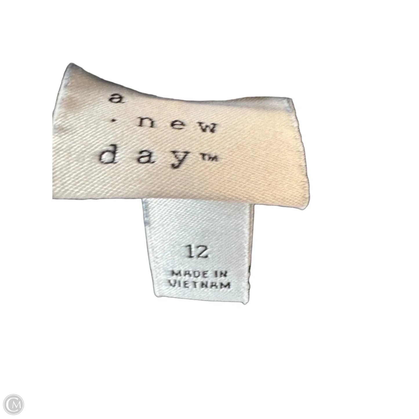 Pants Linen By A New Day In Blue & White, Size: 12