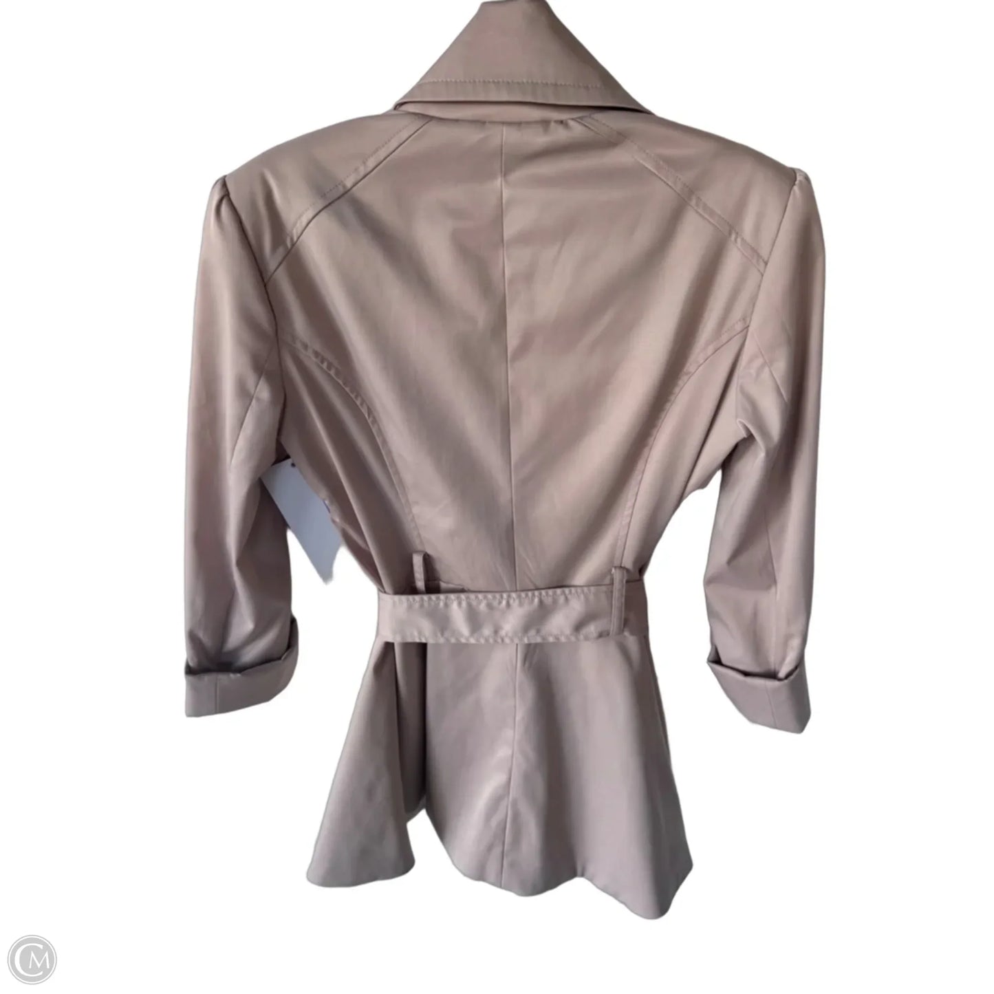 Coat Trench Coat By Bebe In Tan, Size: Xs
